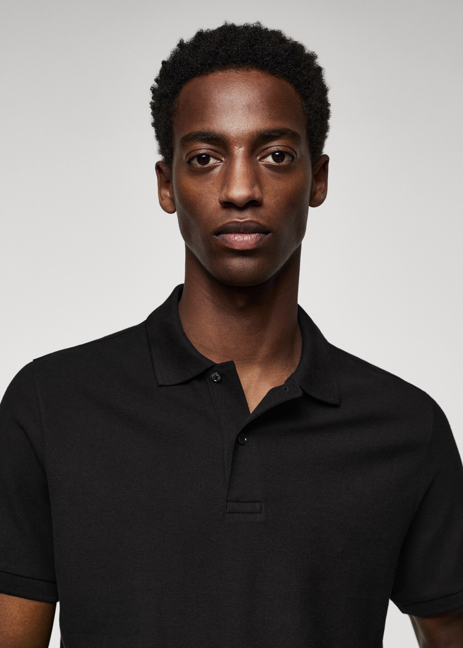 Cotton piqué polo shirt - Details of the article 1