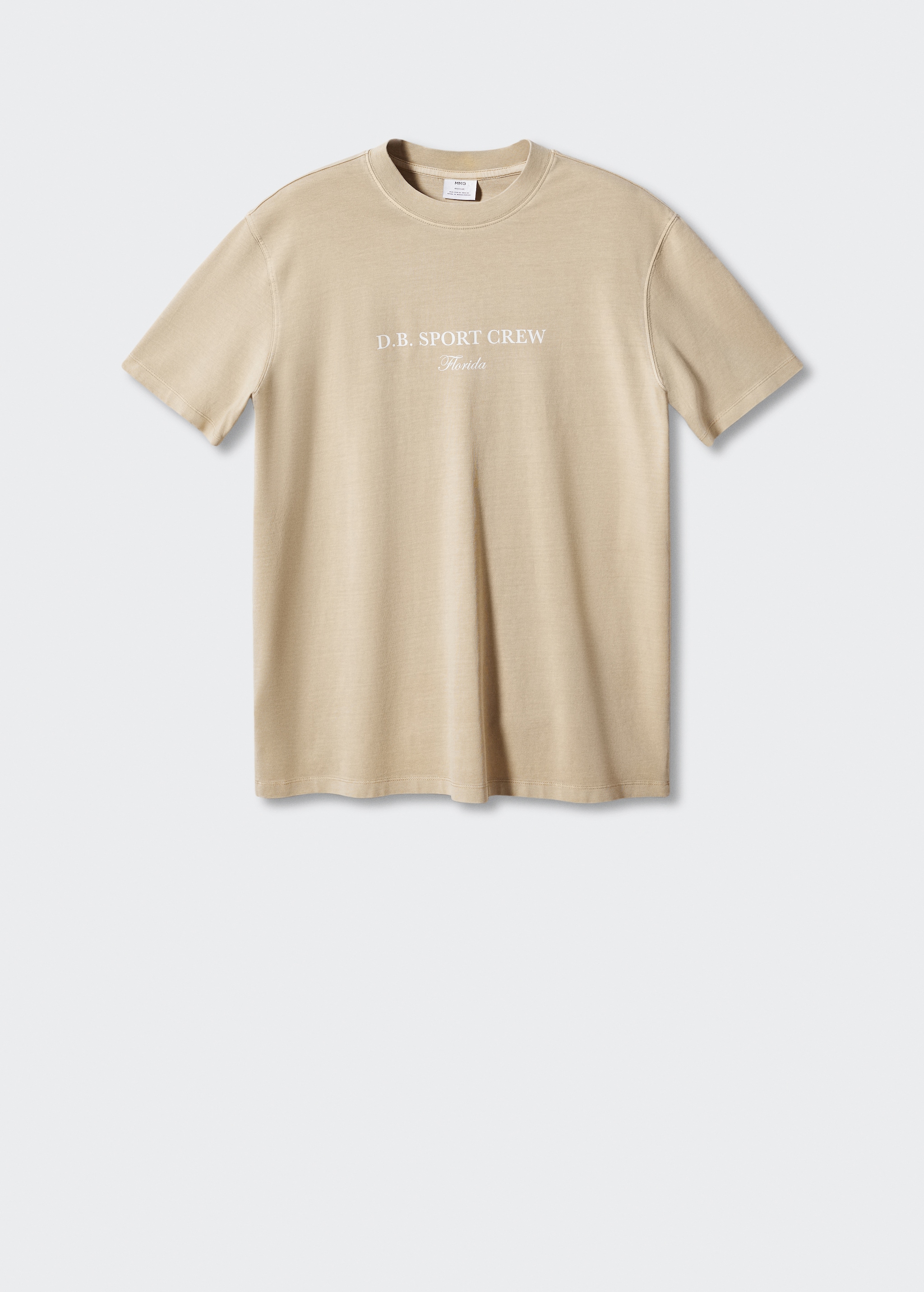 T-skjorte i 100% bomull med tekst - Artikkel uten modell