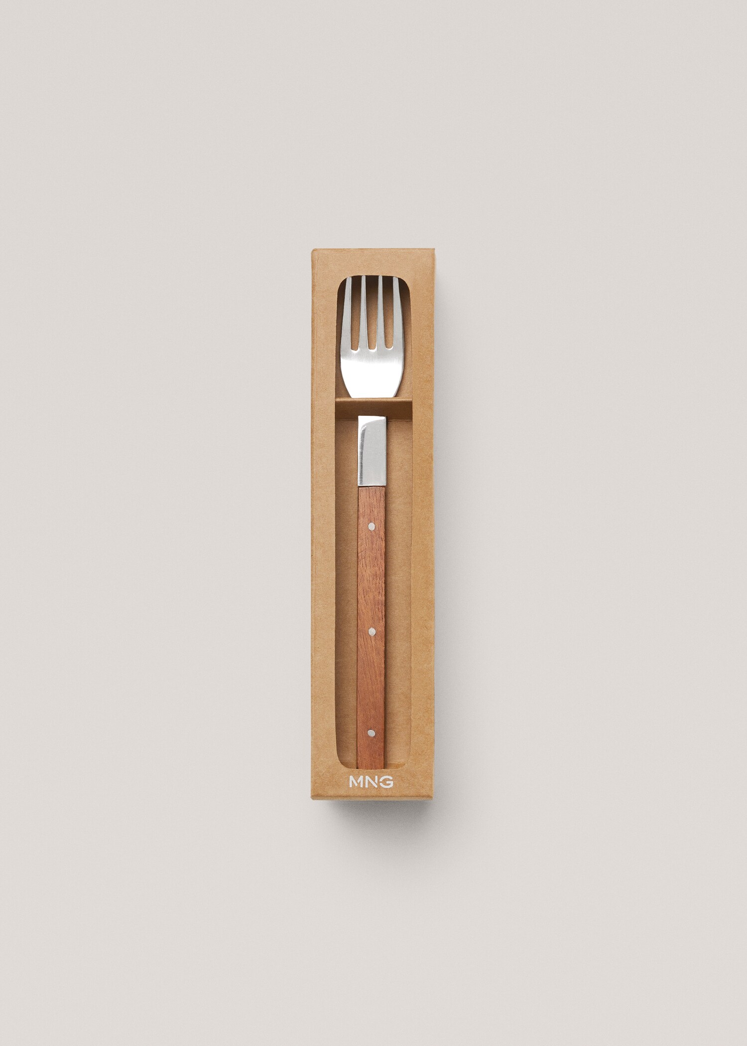 Pack of 4 wooden handle forks - Details of the article 4