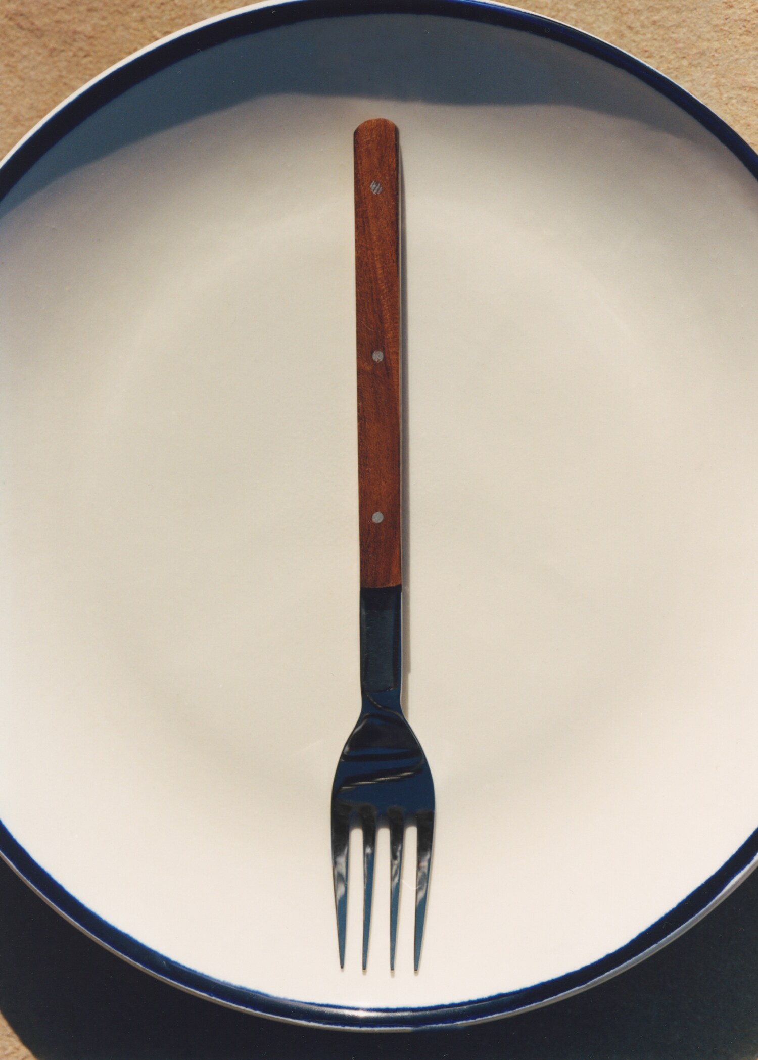Pack of 4 wooden handle forks - Details of the article 6
