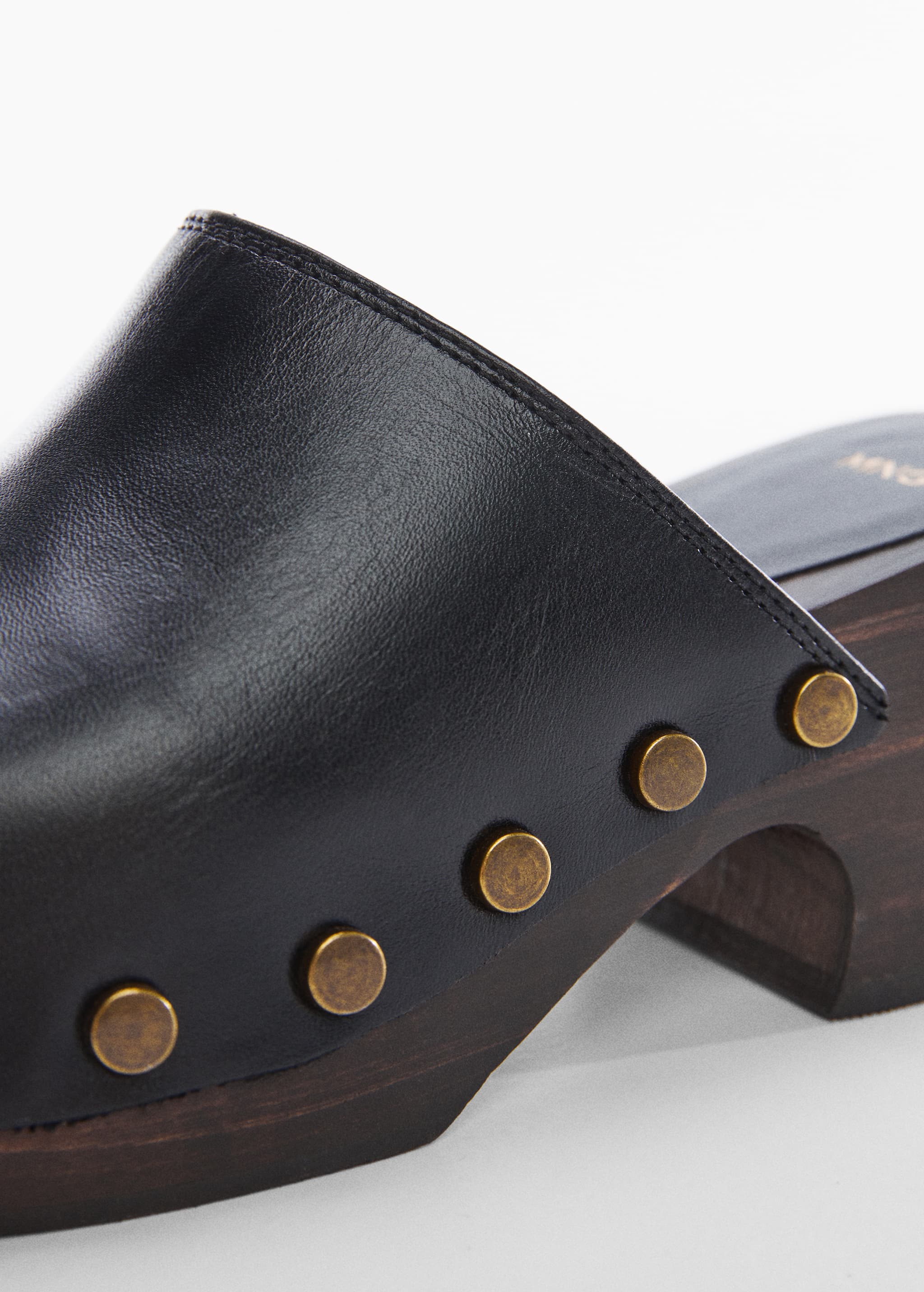 Studded leather clog - Details of the article 1