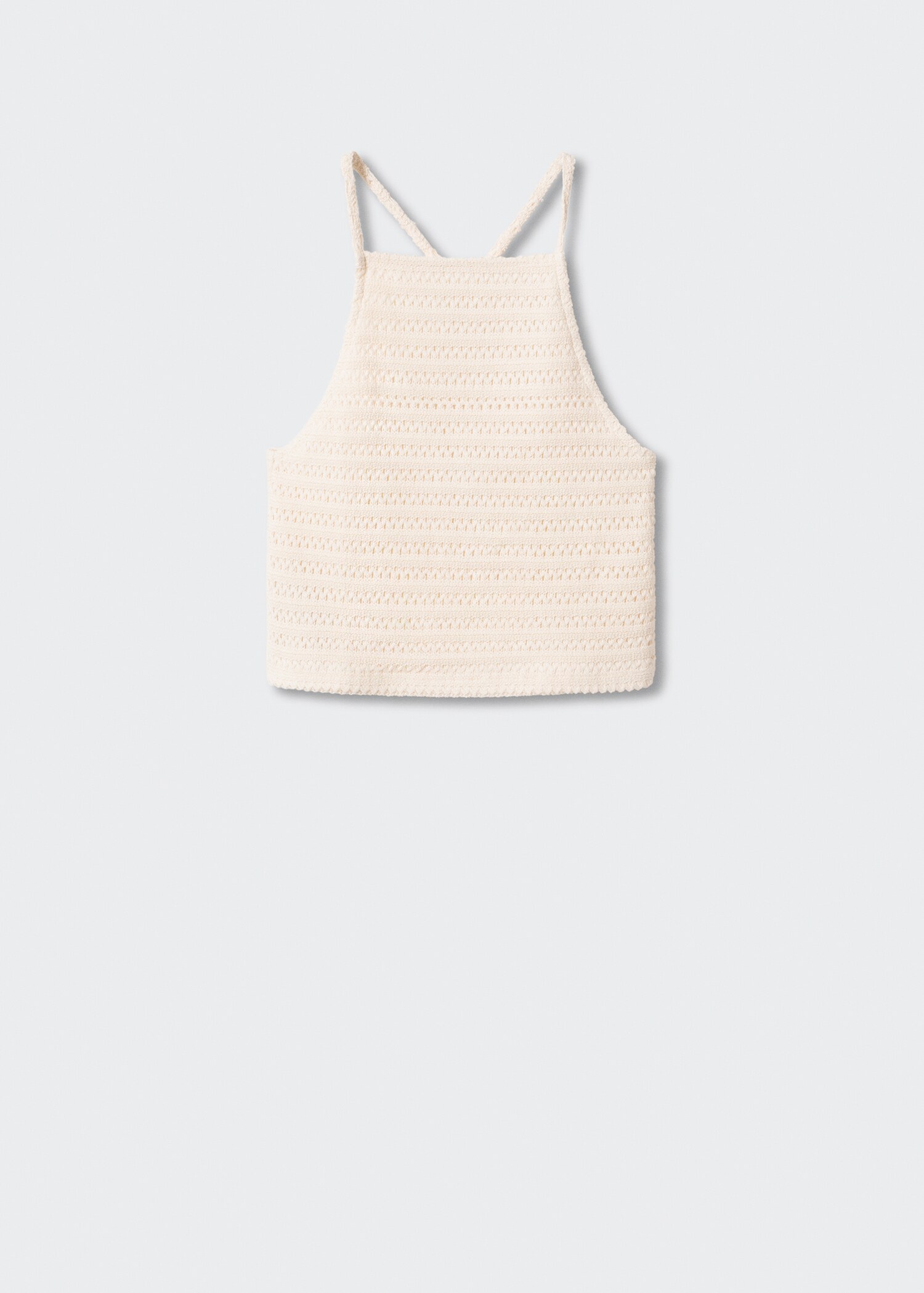 Crop-Top mit Ajourmuster - Artikel ohne Model