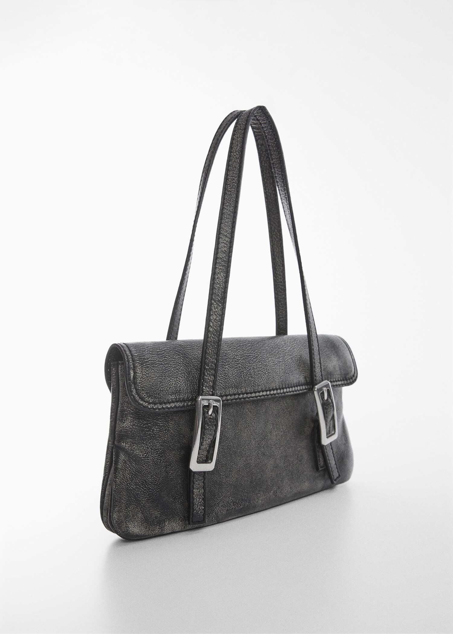 Bolso piel hebillas - Plano medio