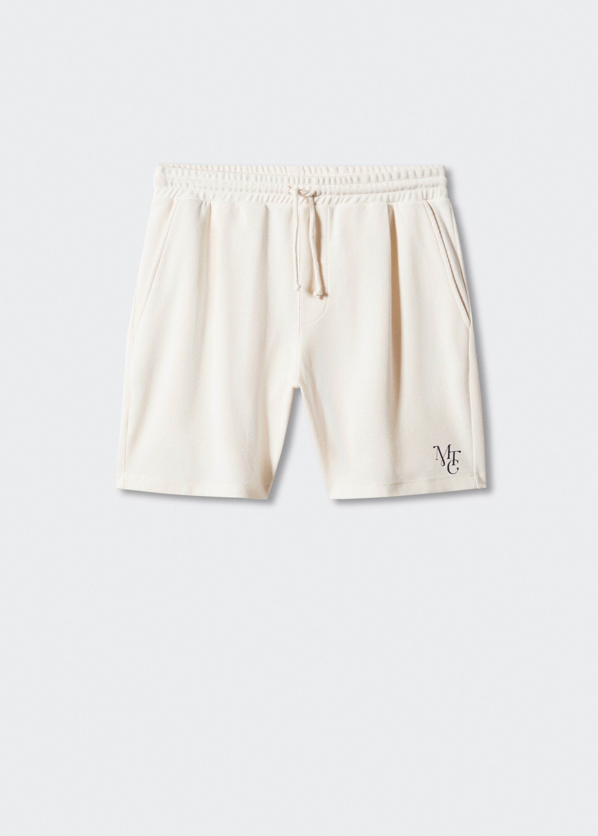 Cotton shorts with drawstring - Article without model