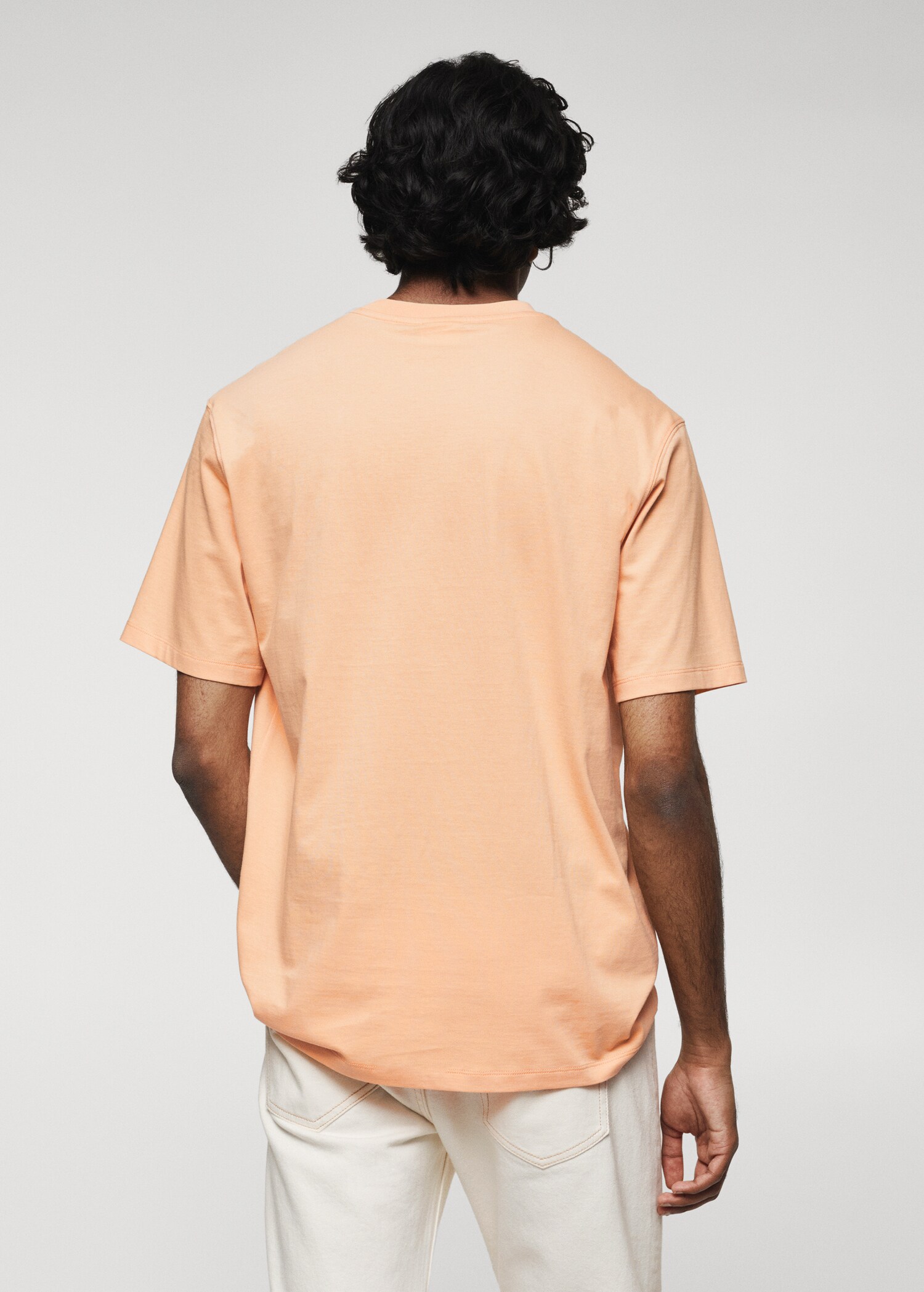 Gemustertes T-Shirt aus 100 % Baumwolle - Rückseite des Artikels