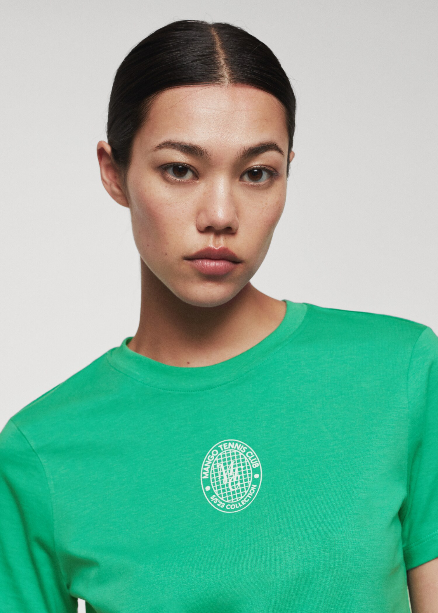 Logo print cotton t-shirt - Details of the article 1