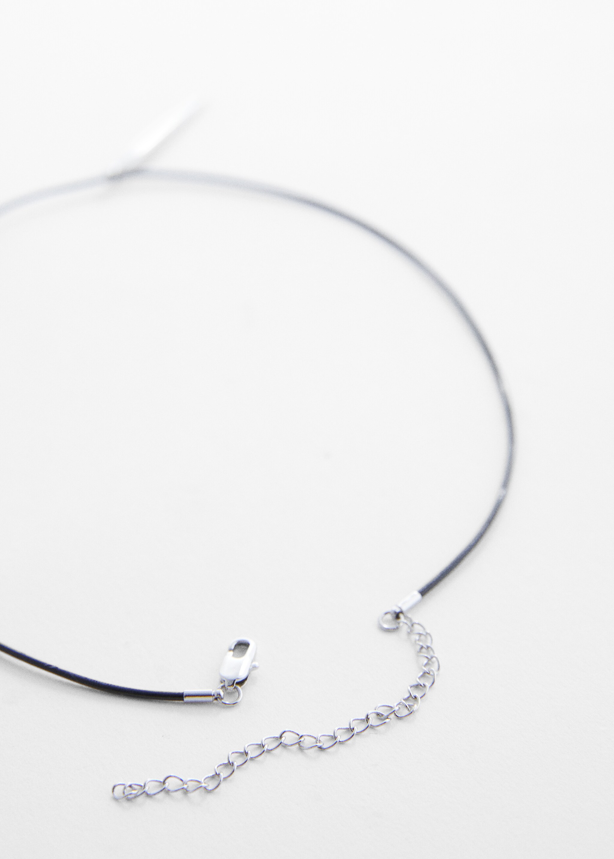 Silver-plated metal pendant necklace - Details of the article 1
