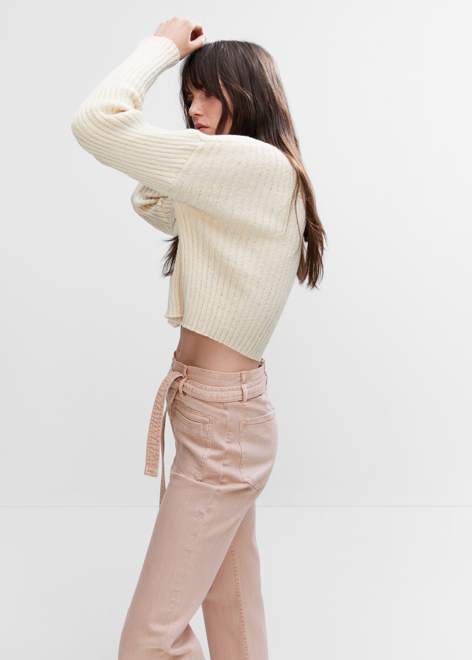Straight-leg jeans with bow detail - Details of the article 2