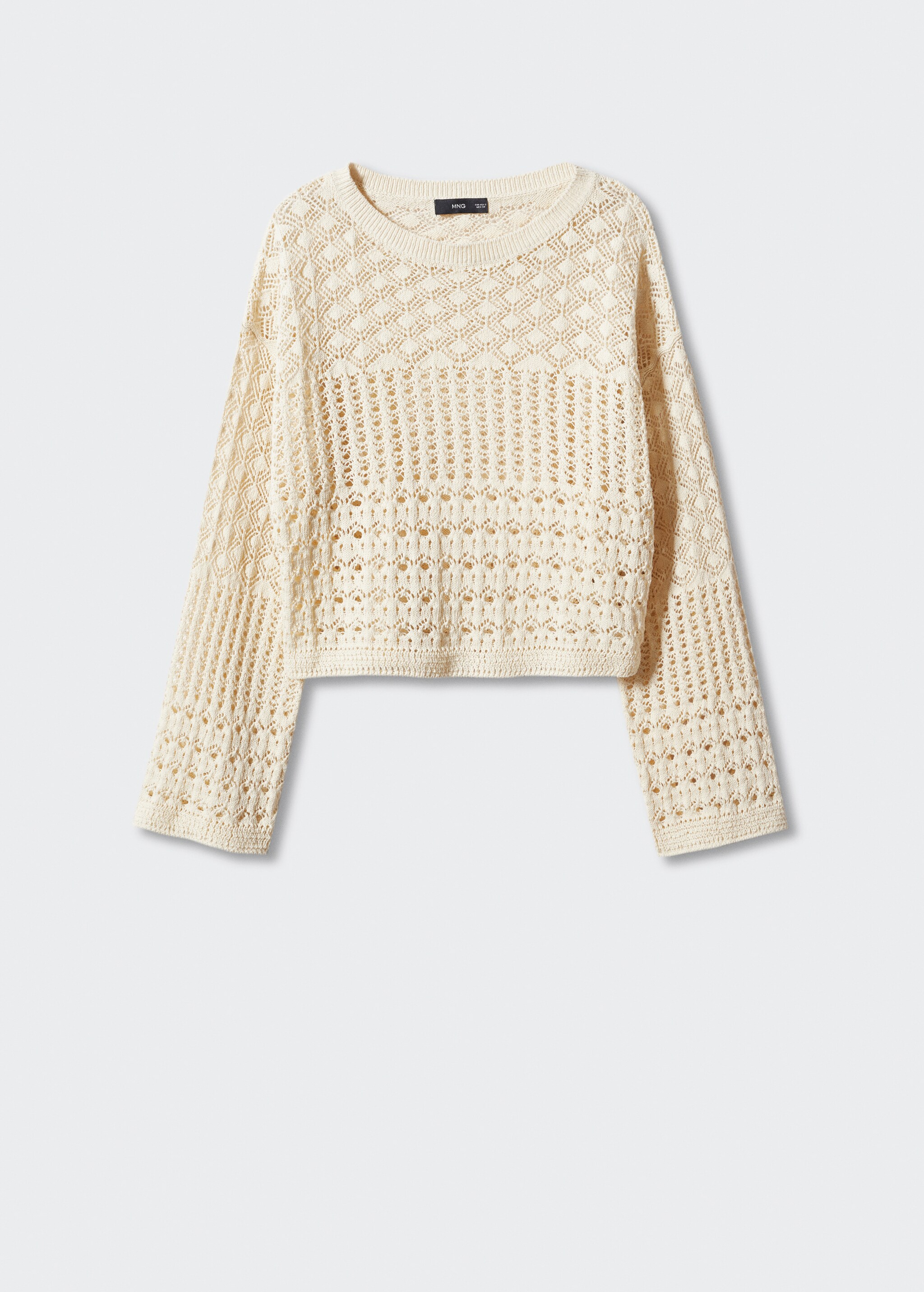 Openwork panel sweater - Article without model