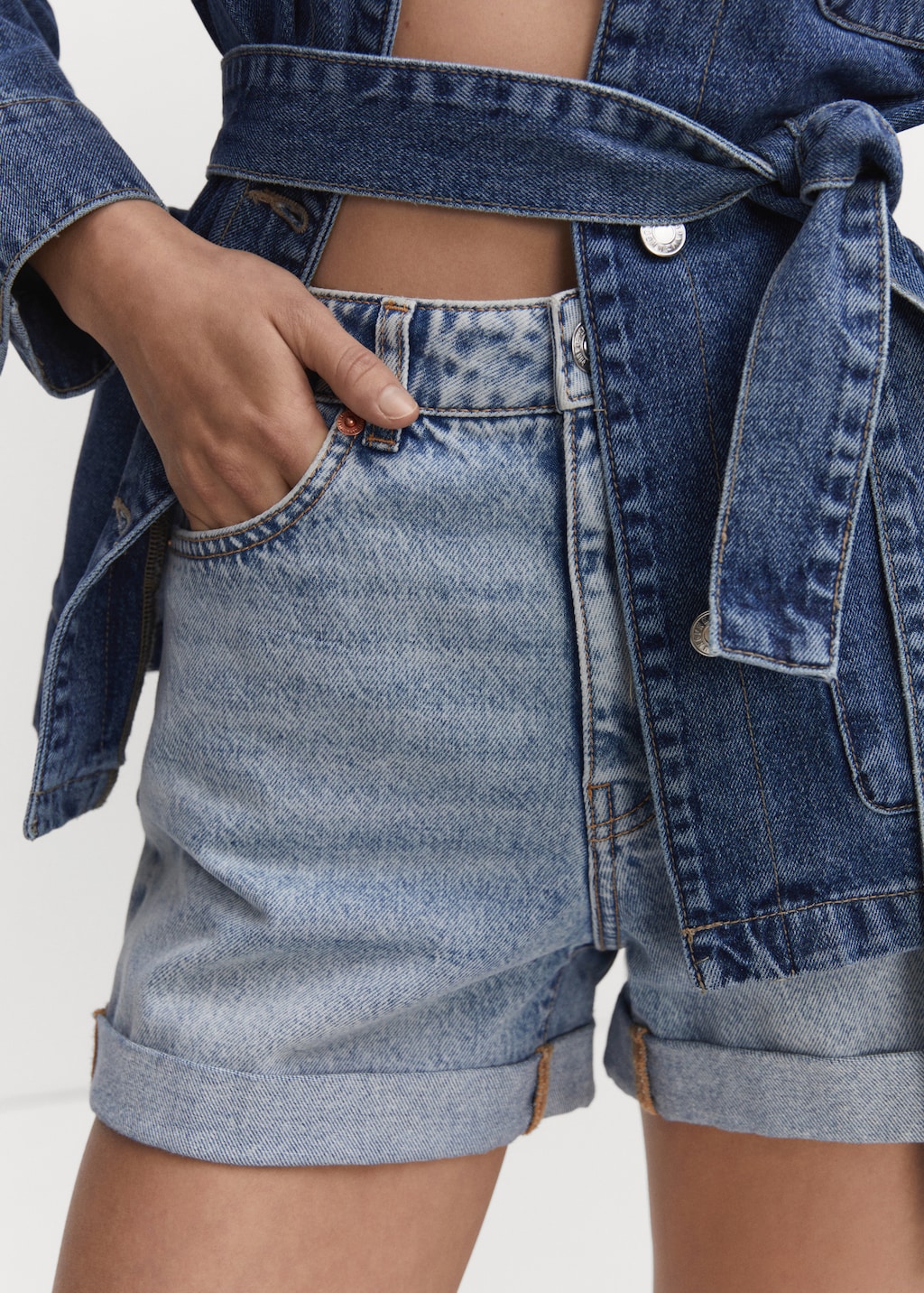 Denim shorts mom fit shop