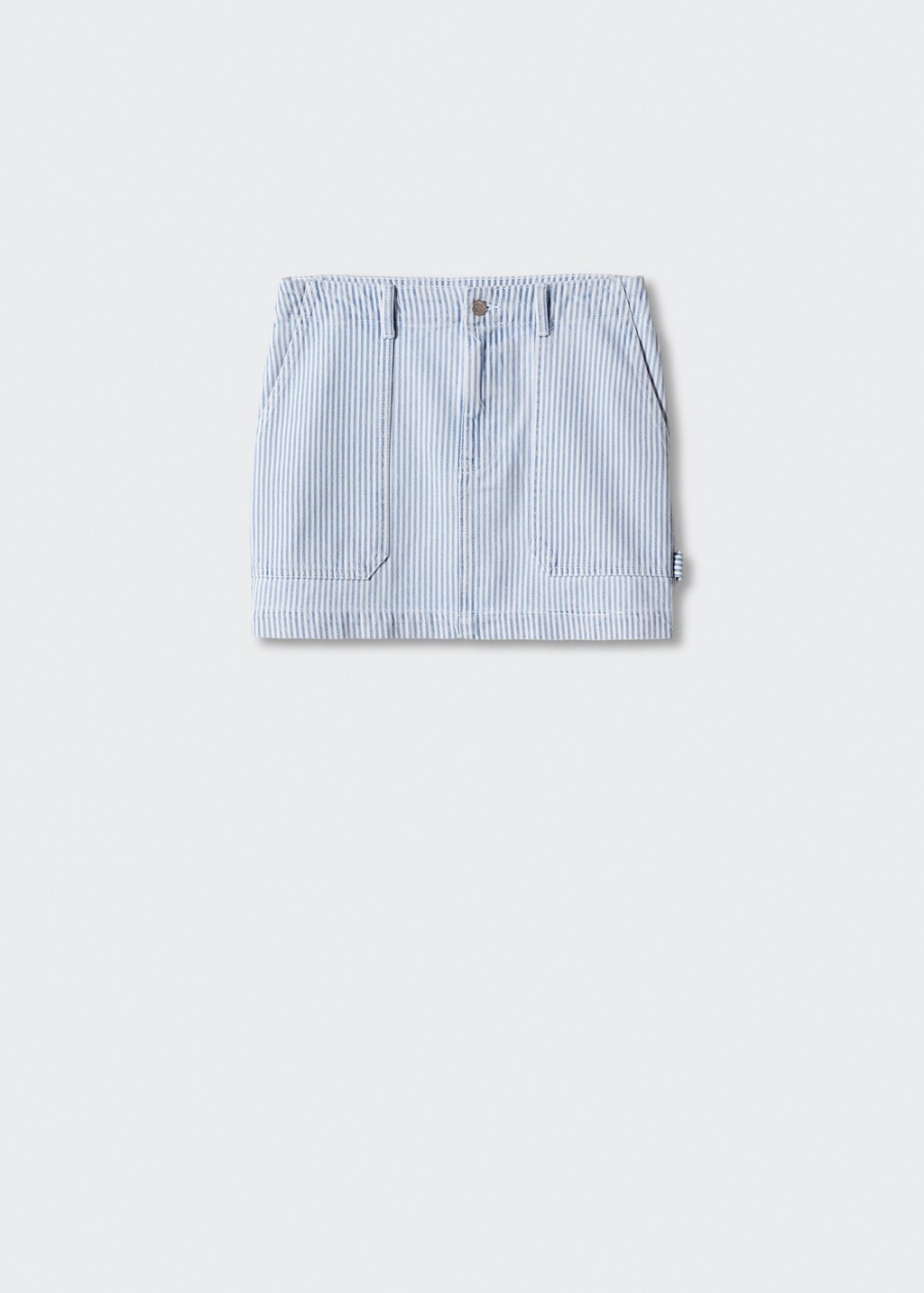 Striped denim mini-skirt - Women | MANGO OUTLET USA