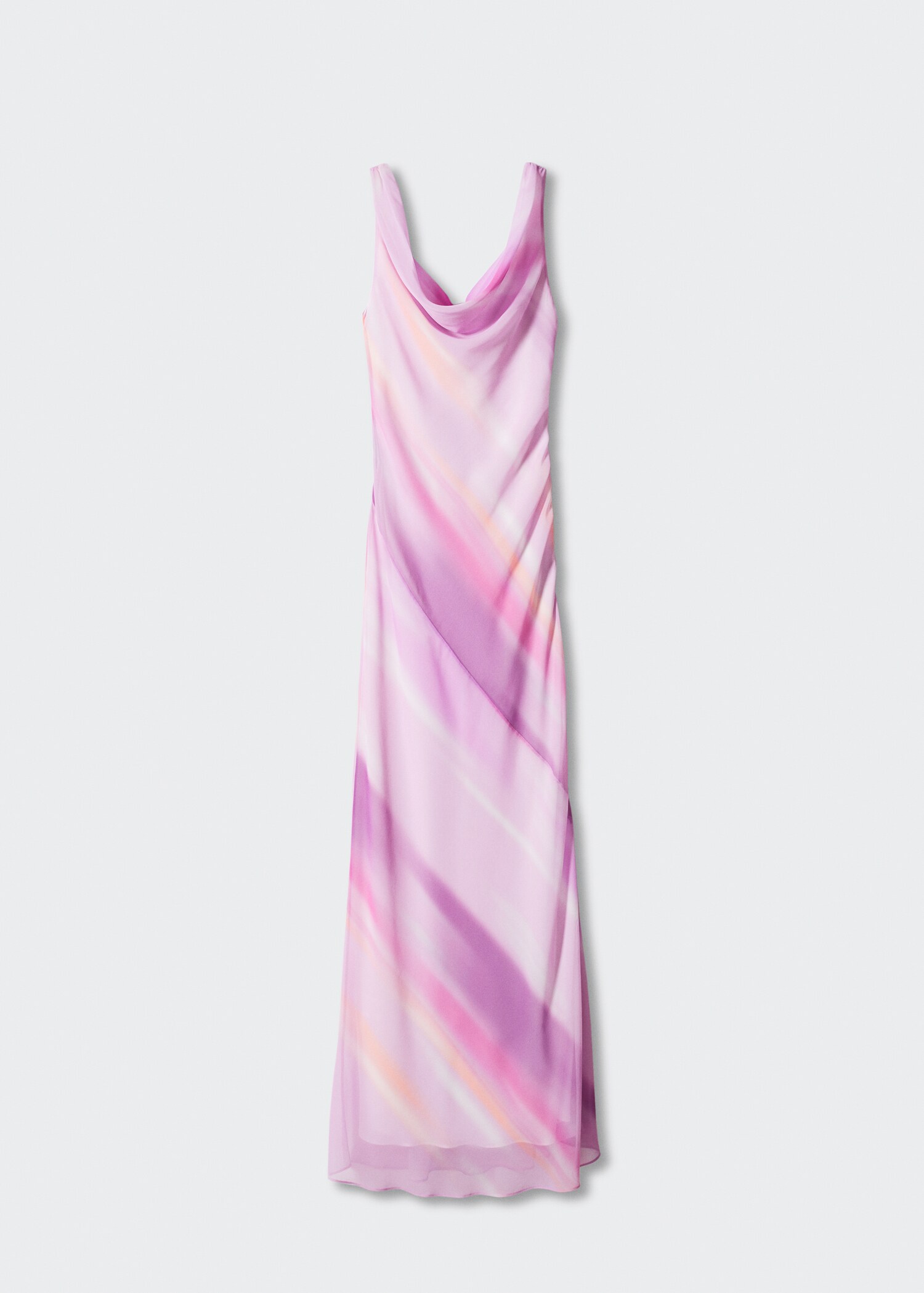 Vestido degradado cuello drapeado - Artículo sin modelo