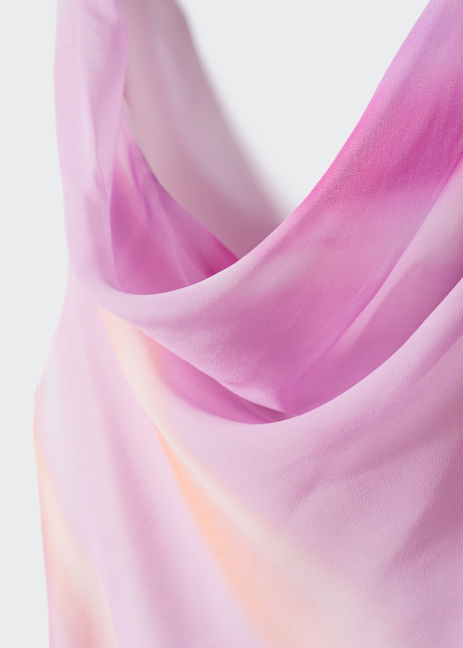 Vestido degradado cuello drapeado - Detalle del artículo 8