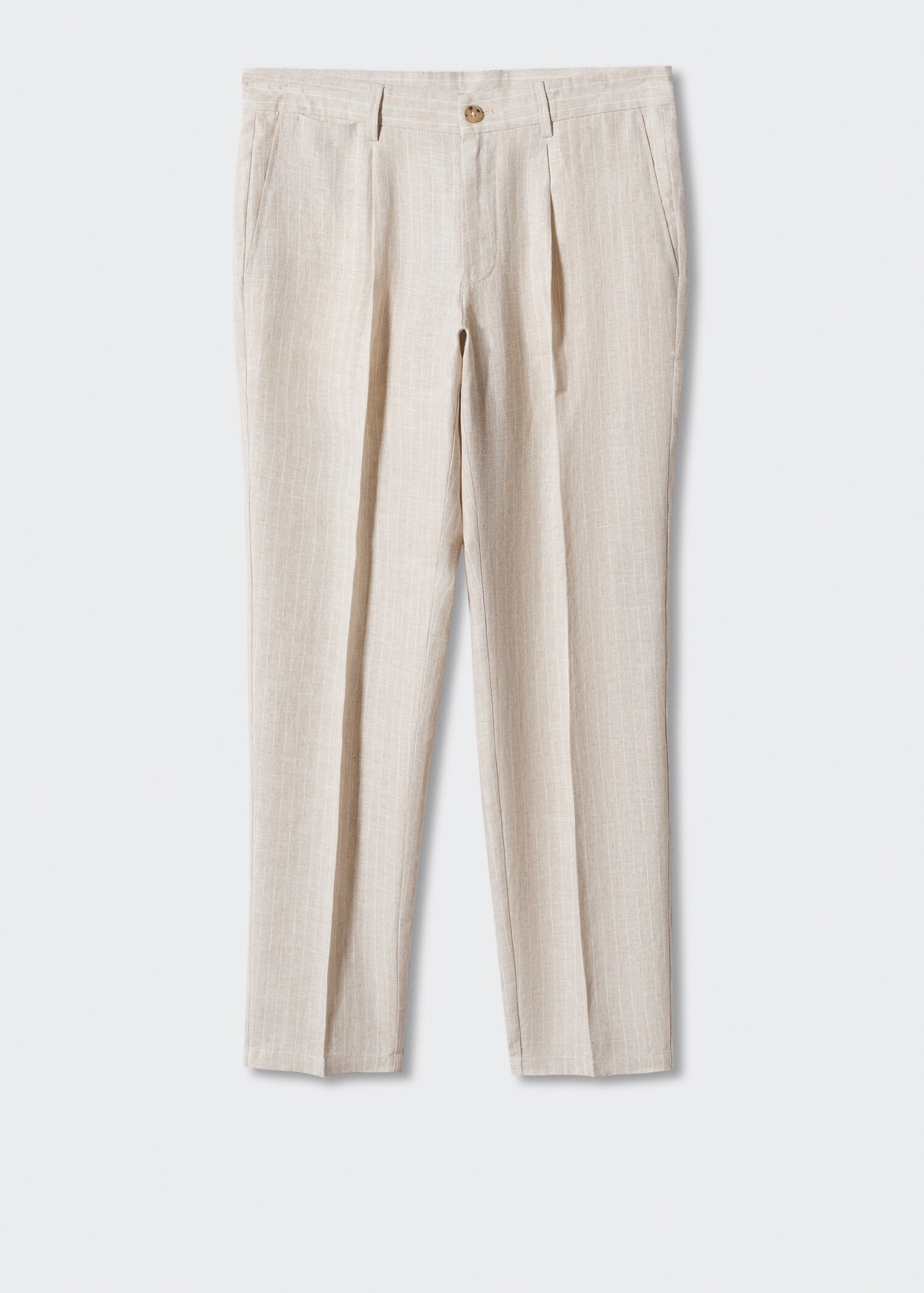 Pinstripe linen trousers - Article without model