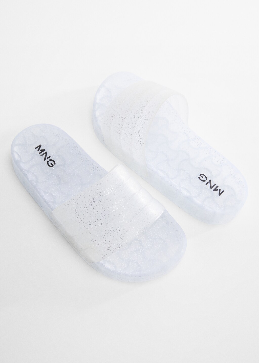 Doorzichtige slipper
