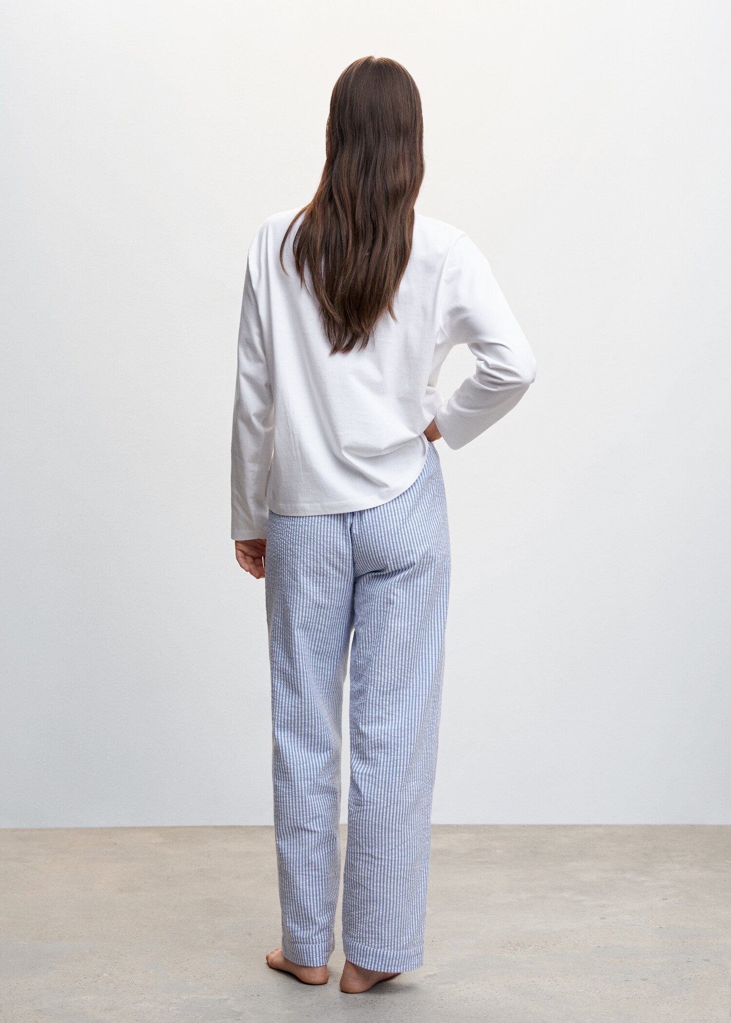 Set katoenen pyjama - Achterkant van het artikel