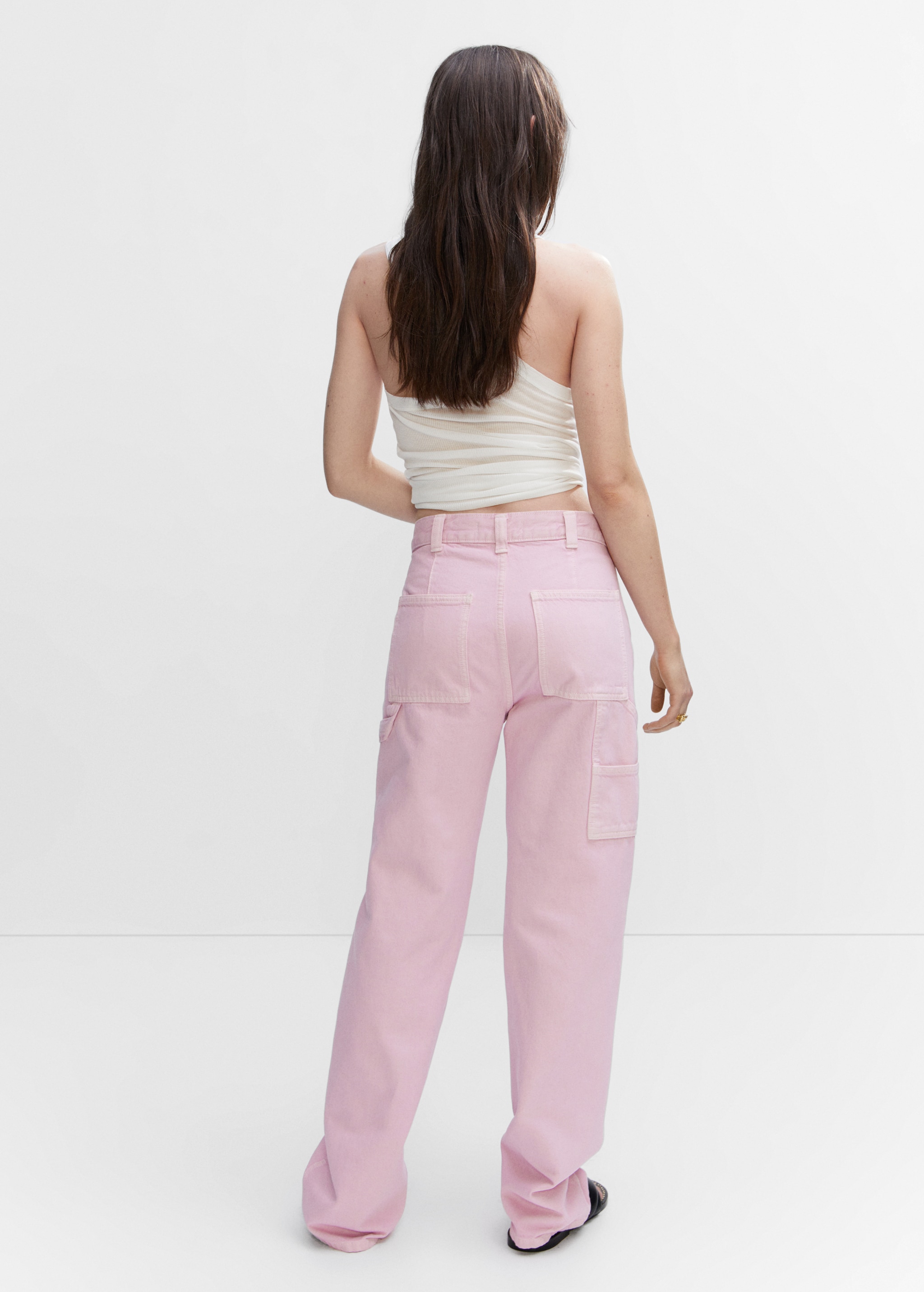 Cargo Jeans Vaqueros Flare Mango Jeans Crop Flare Cargo