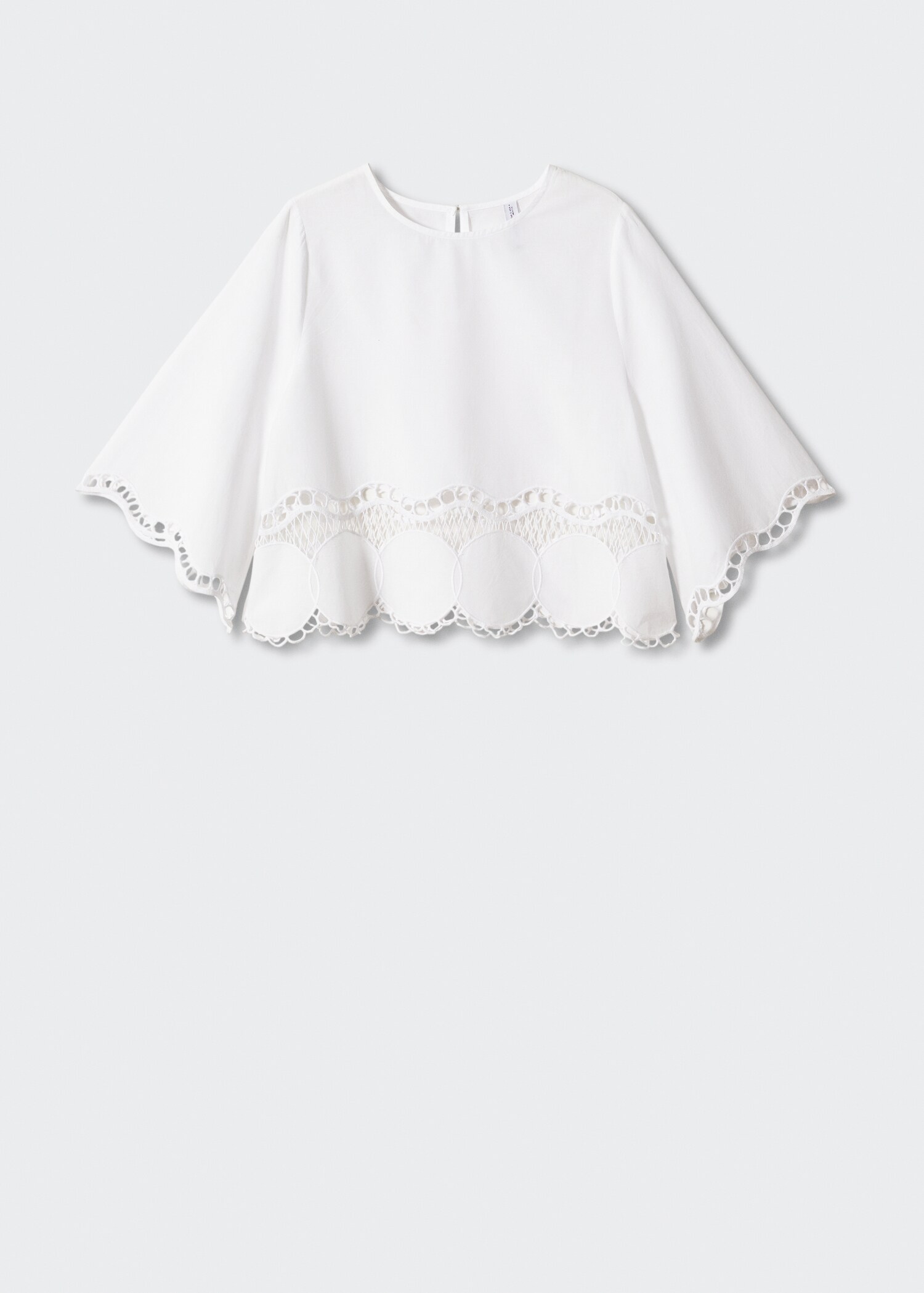 Geborduurde oversized blouse - Artikel zonder model