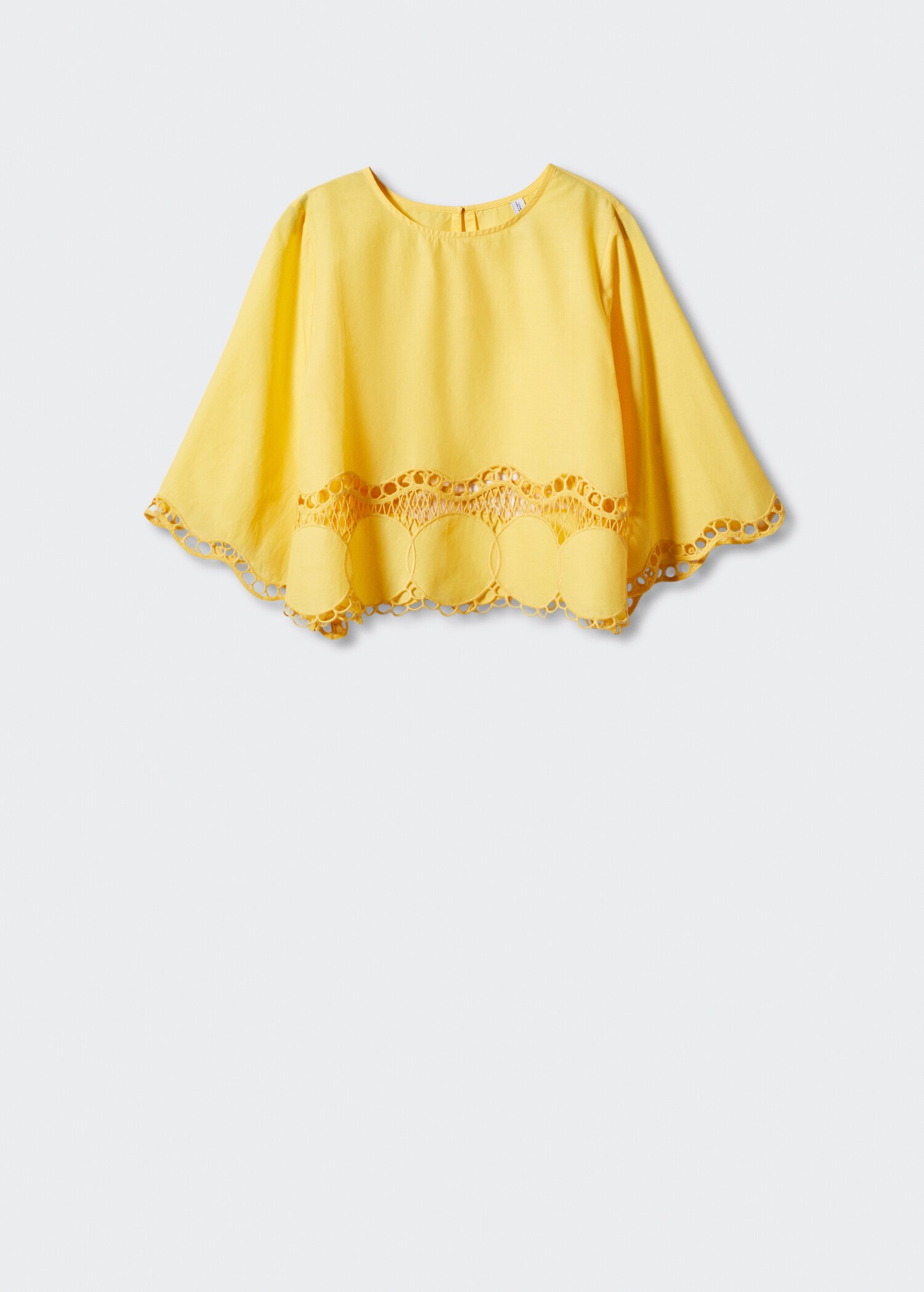 Geborduurde oversized blouse - Artikel zonder model