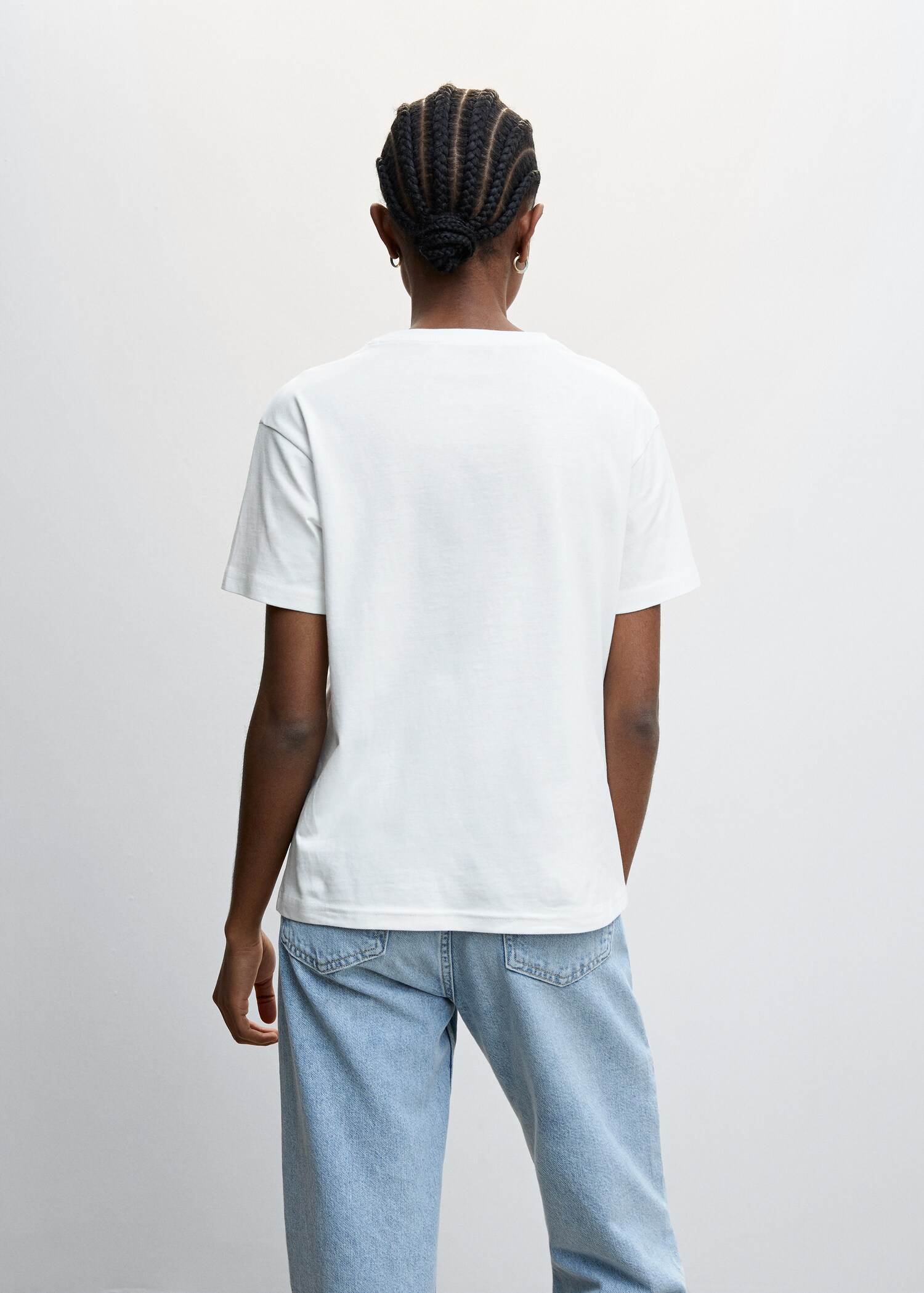 T-shirt volant brodé - Verso de l’article