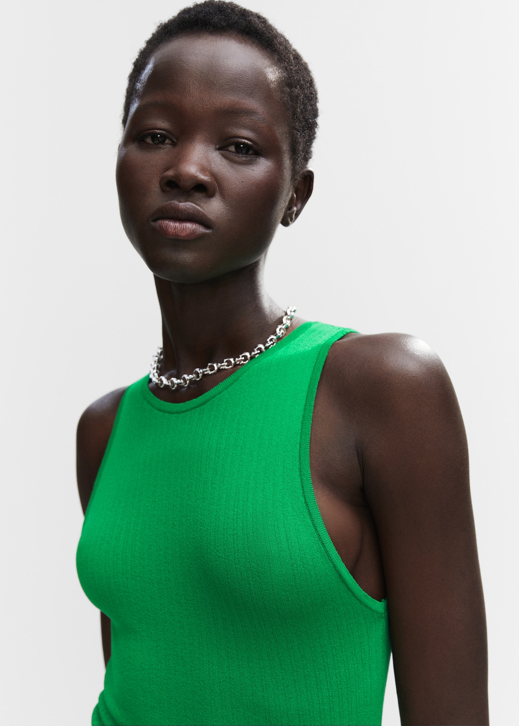 Ribbed knitted dress with zip Women MANGO OUTLET Sweden
