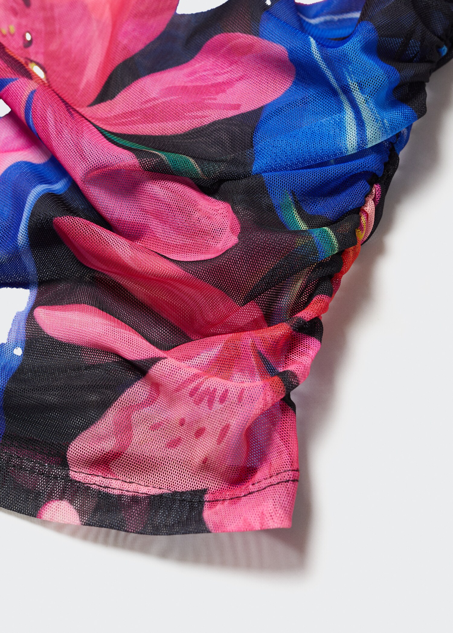 Floral asymmetrical chiffon top - Details of the article 8