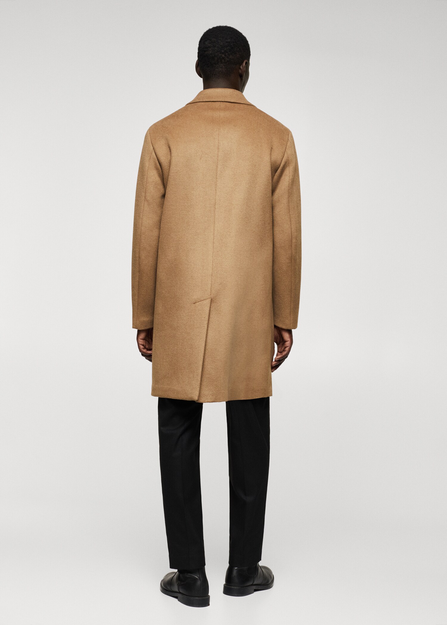 Recycled wool oversize coat - Reverse of the article