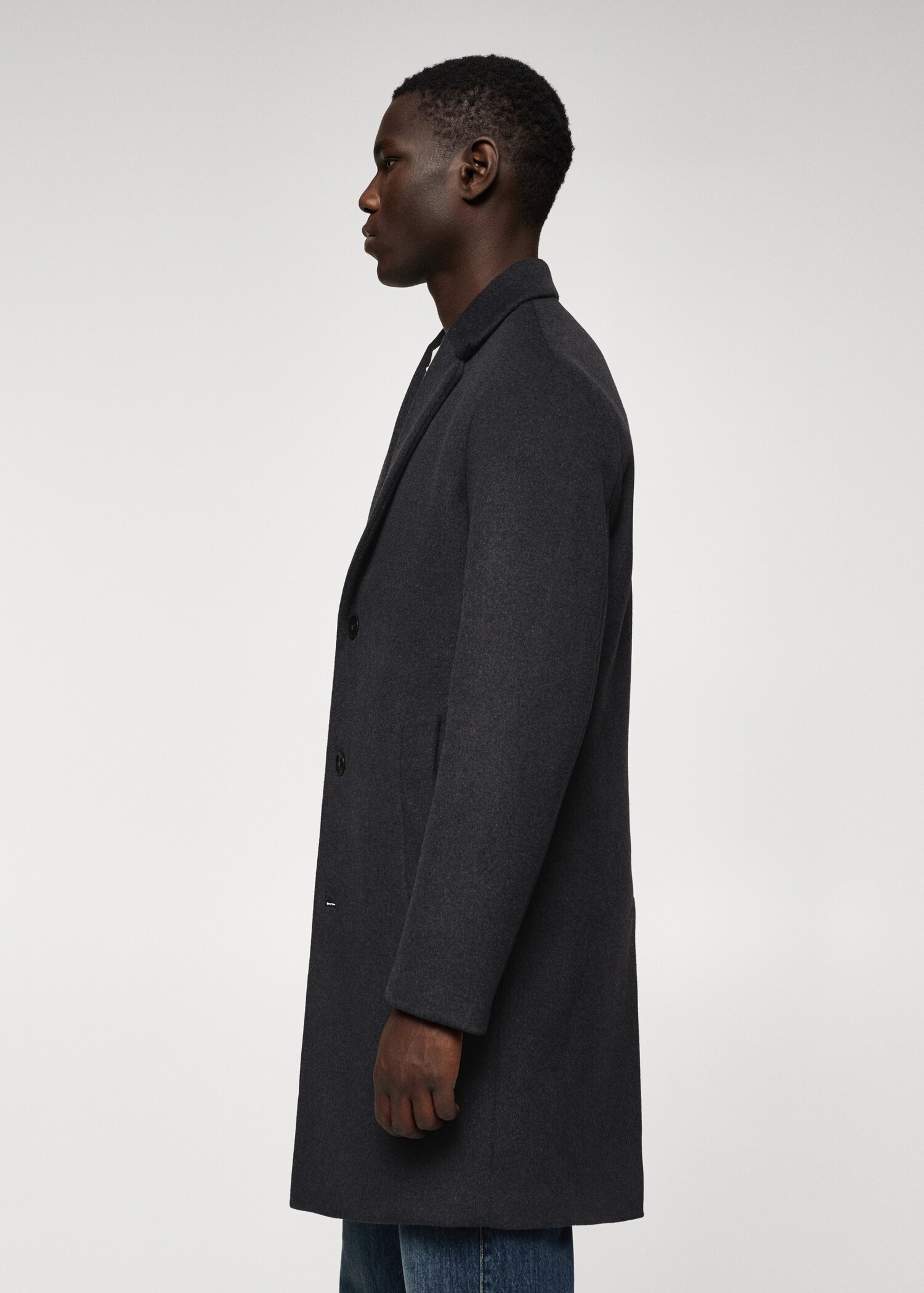 Recycled wool oversize coat - Details of the article 6
