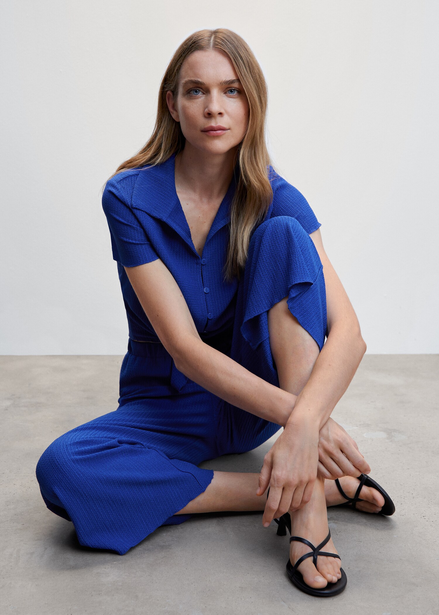 Textured flowy pants - Details of the article 2