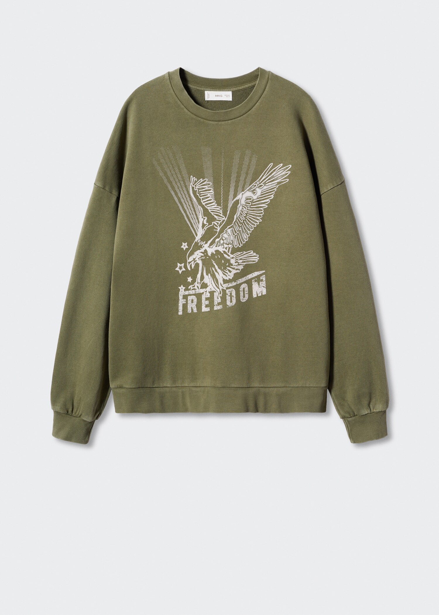 Mintás pamut sweatshirt - Termék modell nélkül