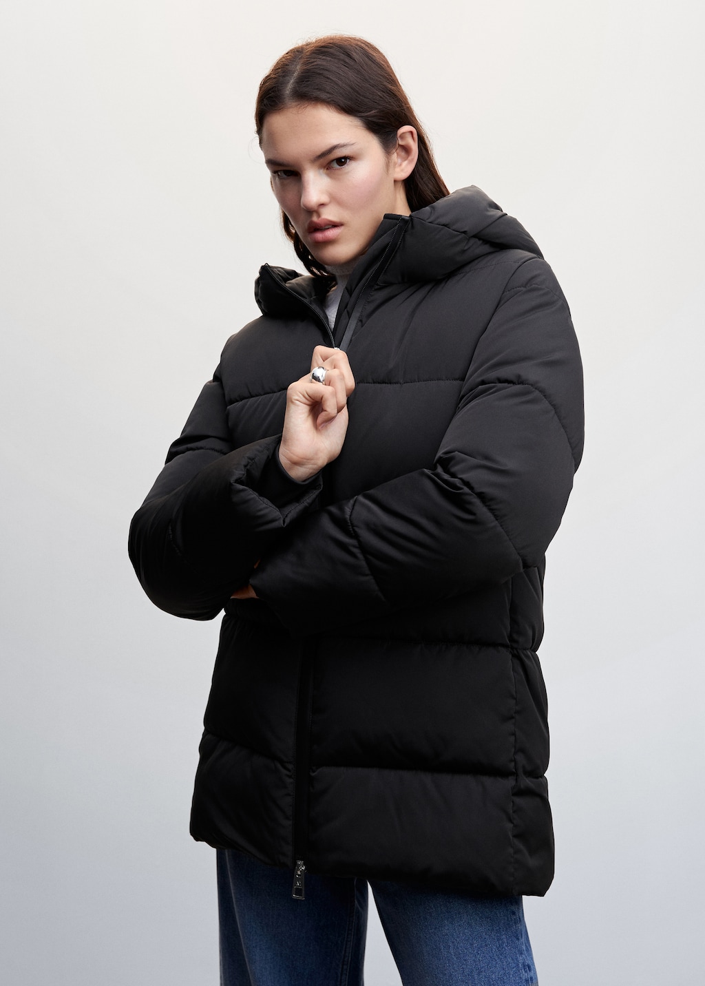 Anorak acolchado capucha