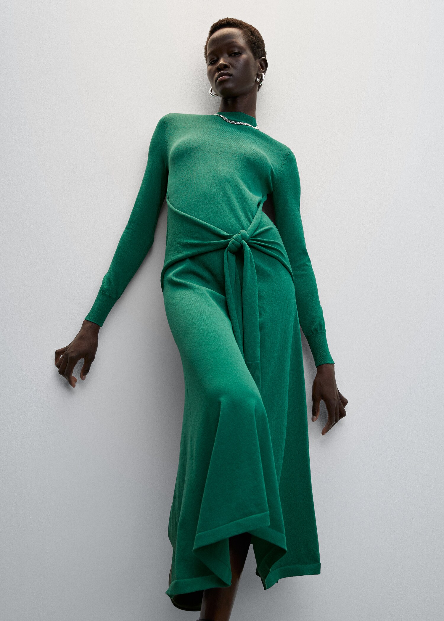 Bow knitted dress - Details of the article 6