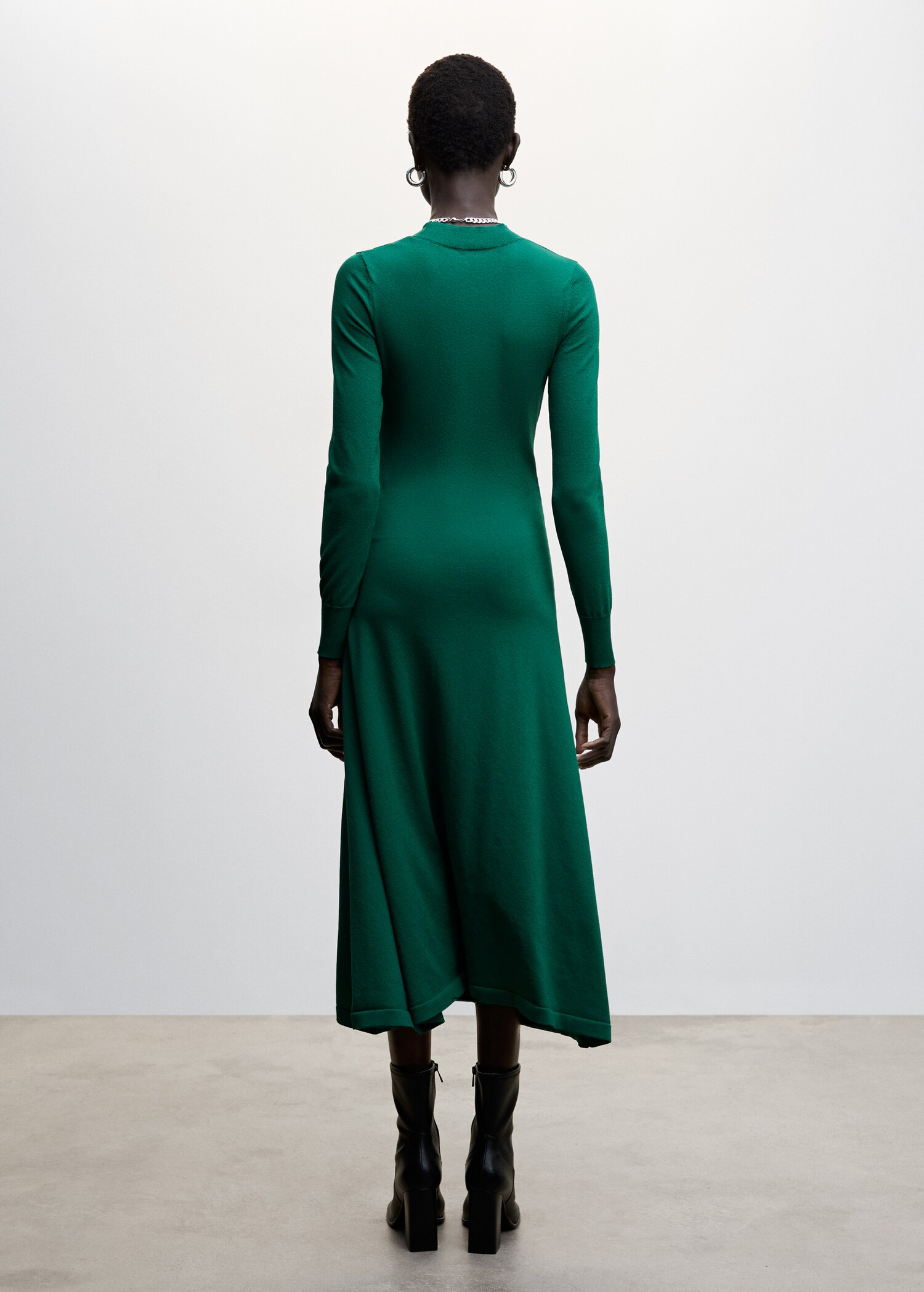 Bow knitted dress - Reverse of the article