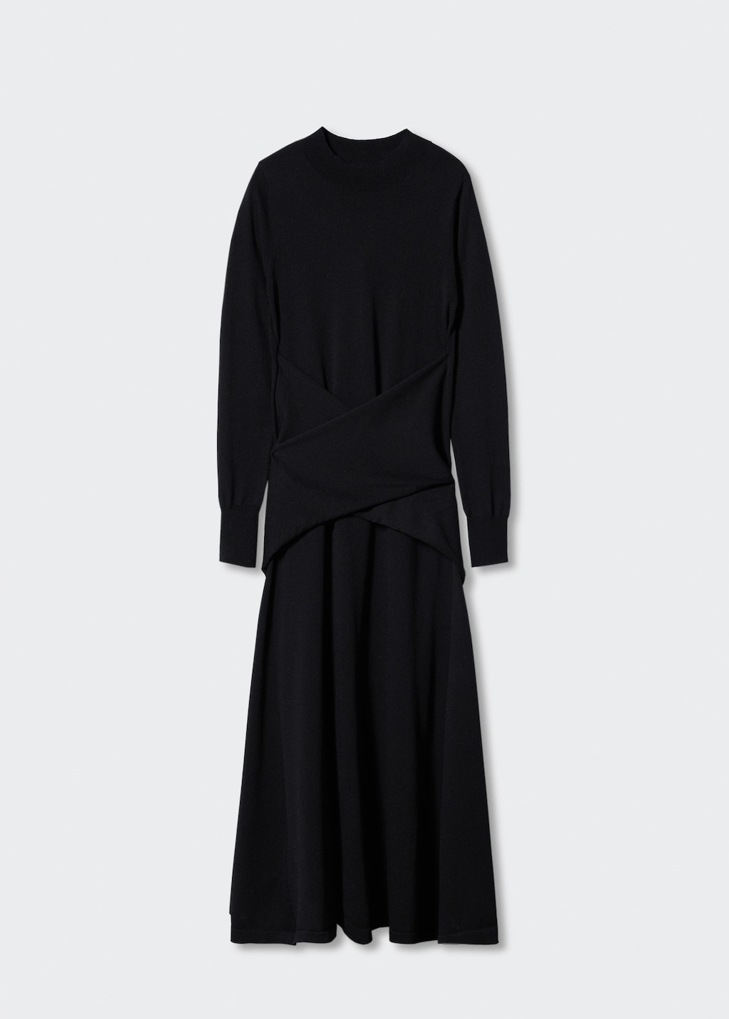 Mango bow knitted dress discount