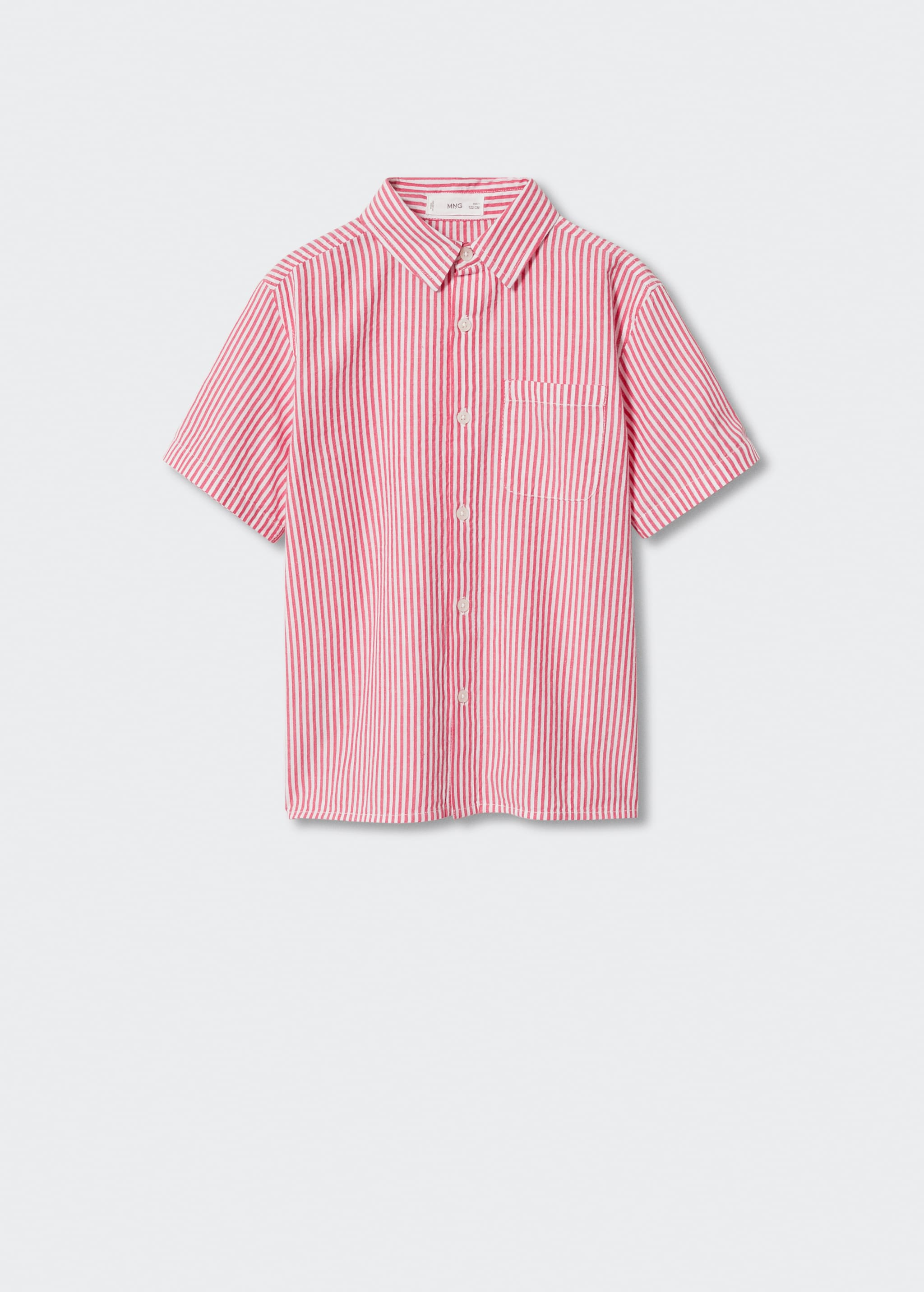 Regular-fit cotton striped shirt - Article without model