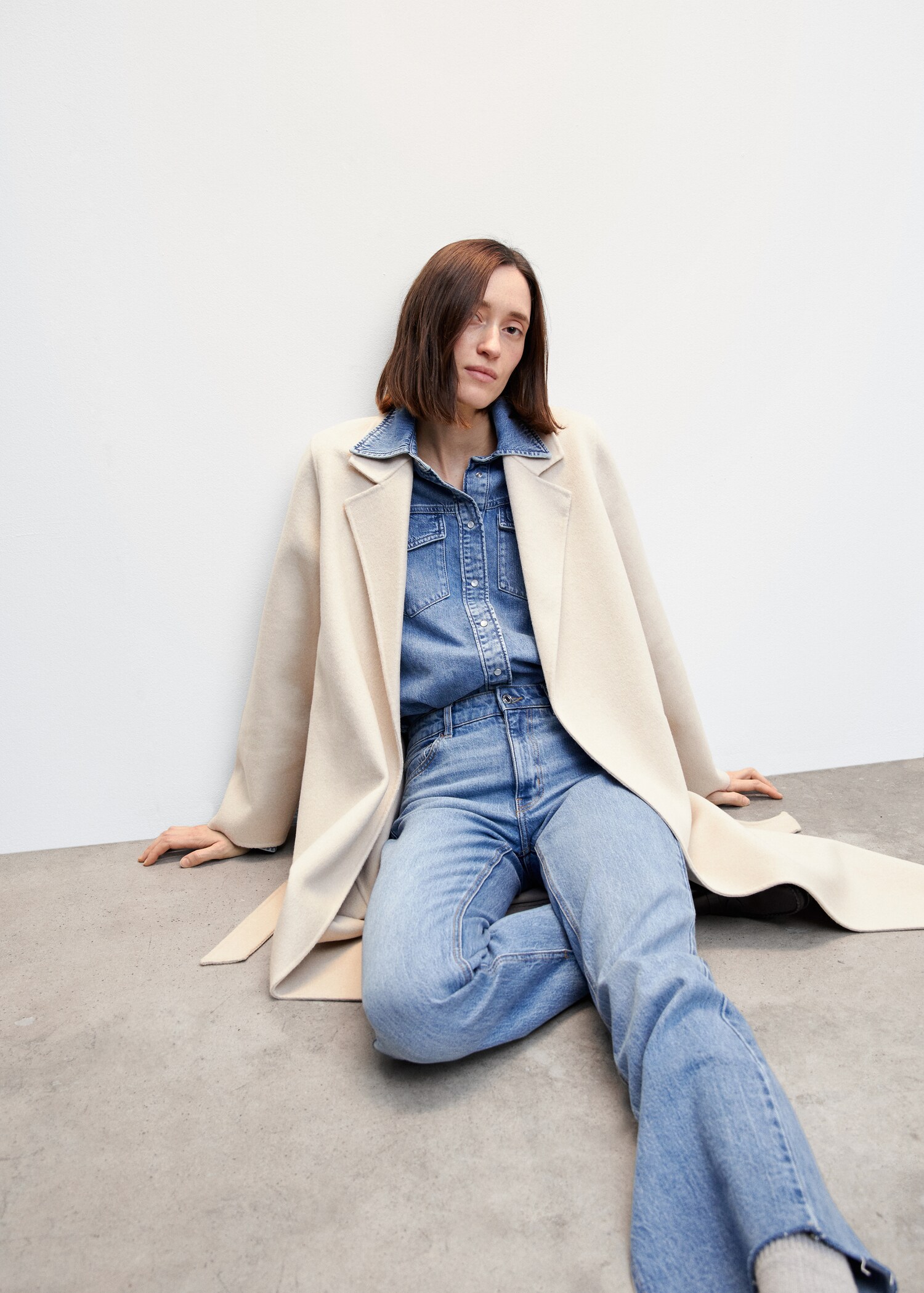Manteau fait main avec ceinture - Détail de l'article 2