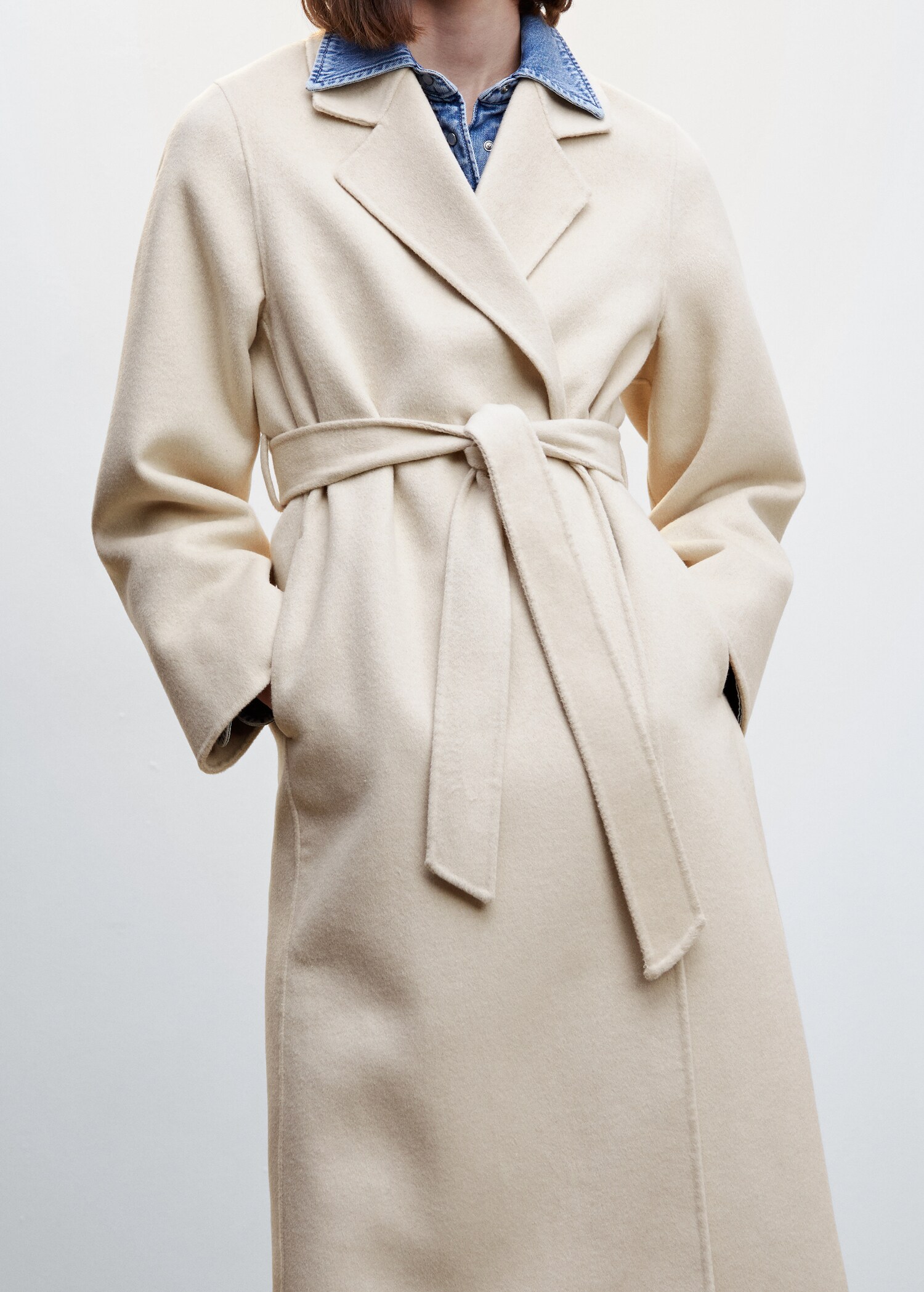 Manteau fait main avec ceinture - Détail de l'article 6
