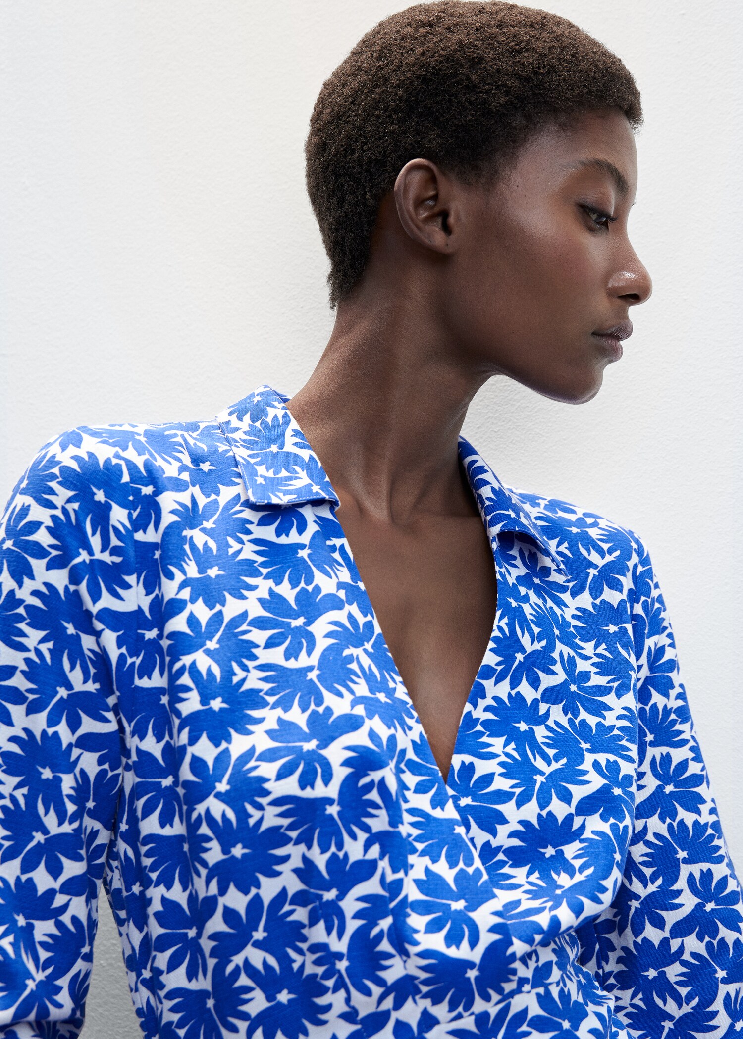Floral shirt dress - Details of the article 1