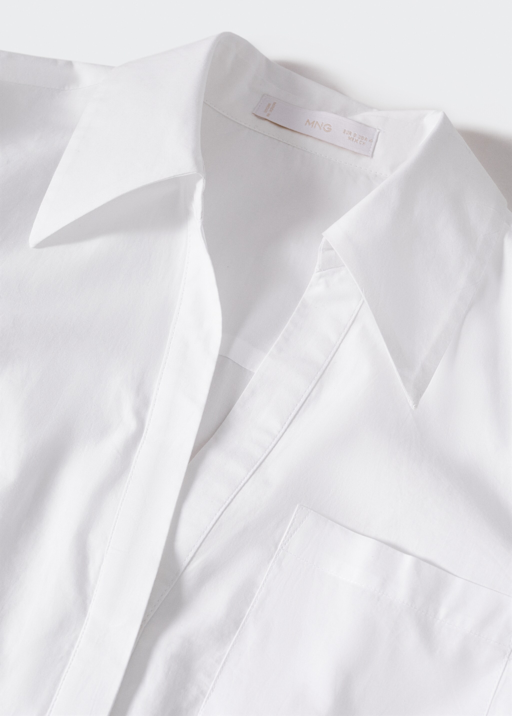 Pleated cotton shirt - Details of the article 8