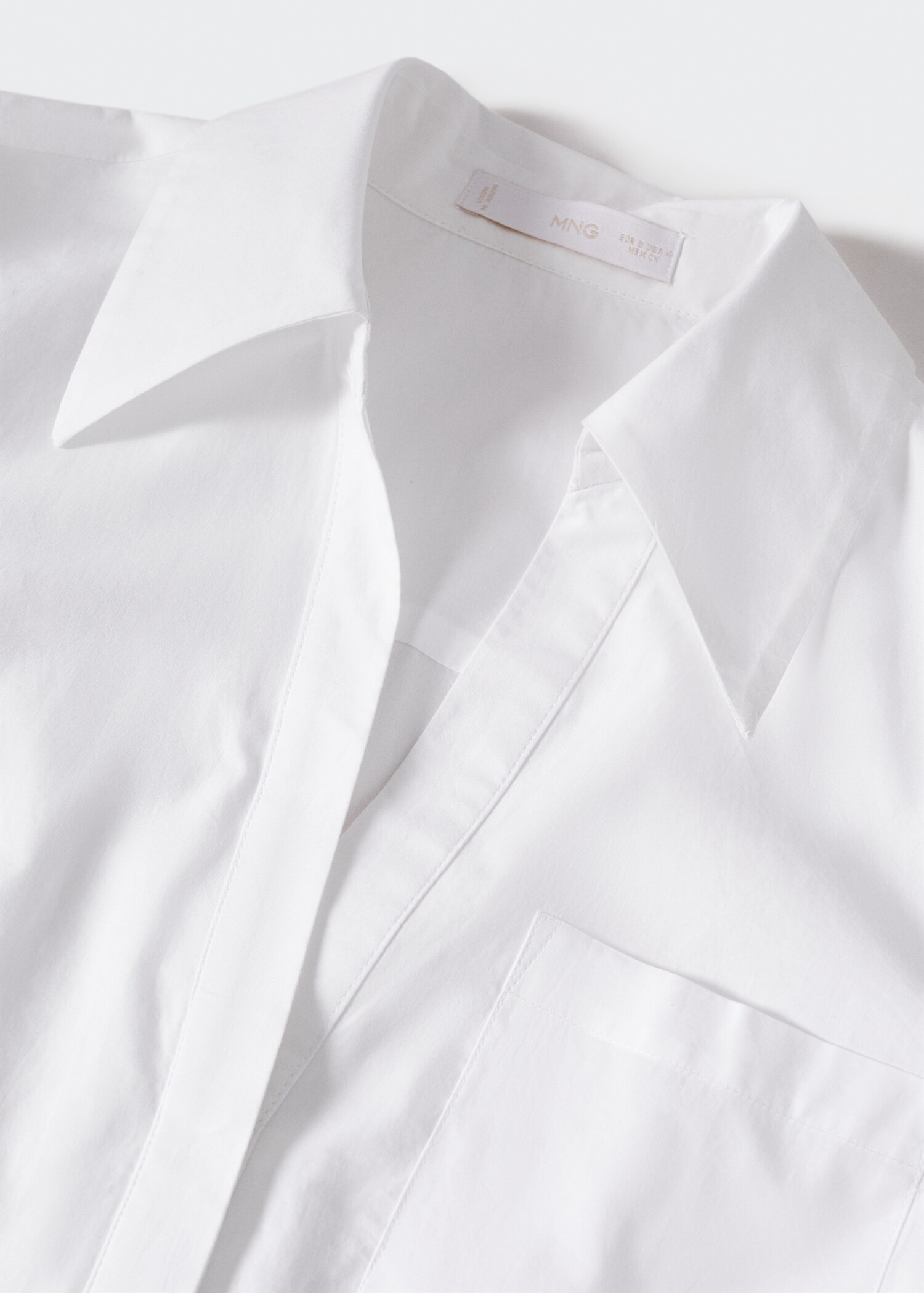 Pleated cotton shirt - Details of the article 8