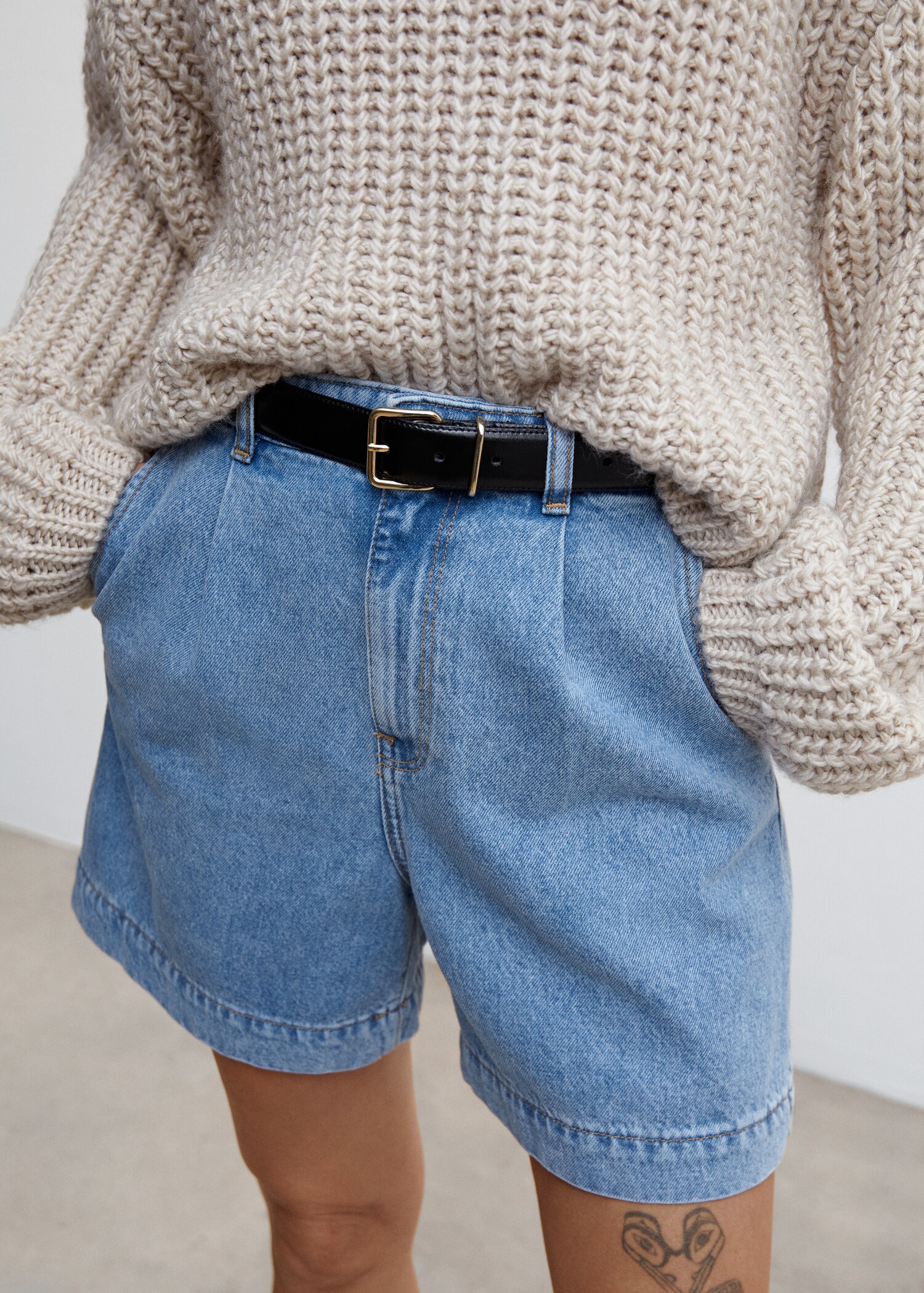 Shorts slouchy pressveck - Detaljer om artikeln 1