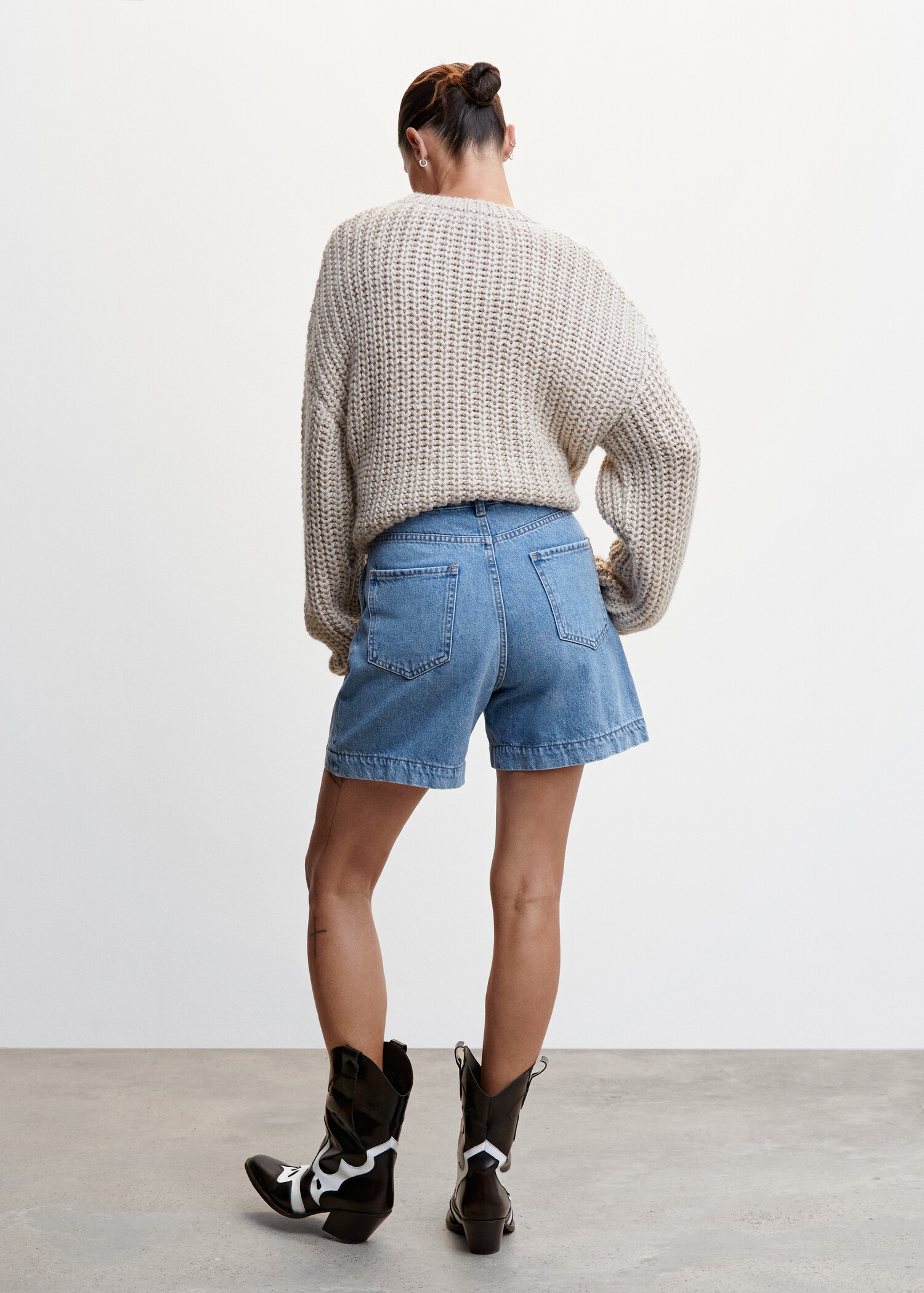 Shorts slouchy pressveck - Artikelns baksida
