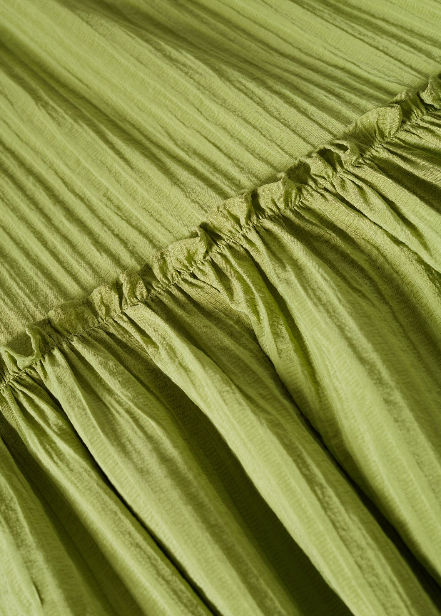 Puffed sleeves texture dress - Details of the article 8