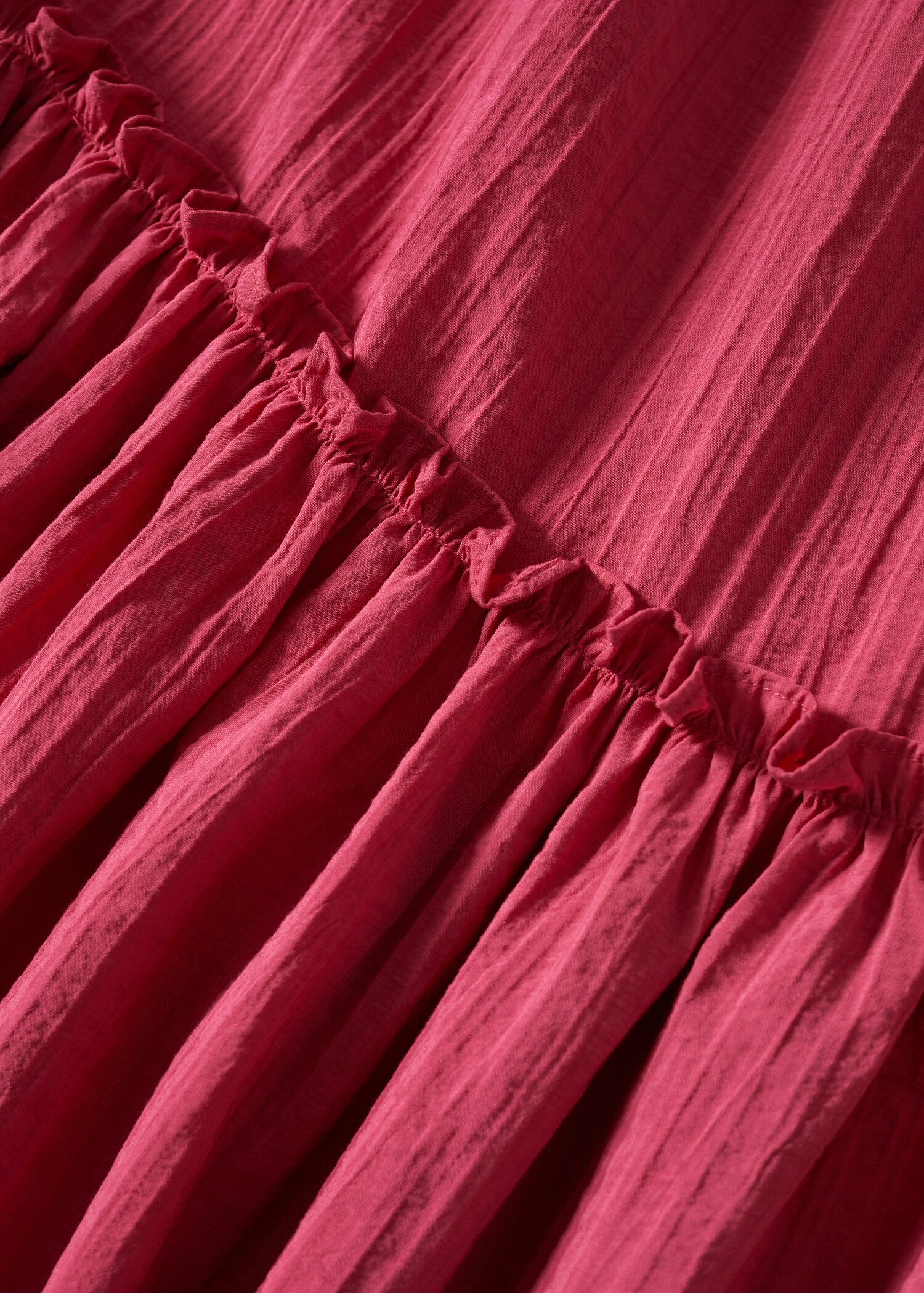 Puffed sleeves texture dress - Details of the article 8