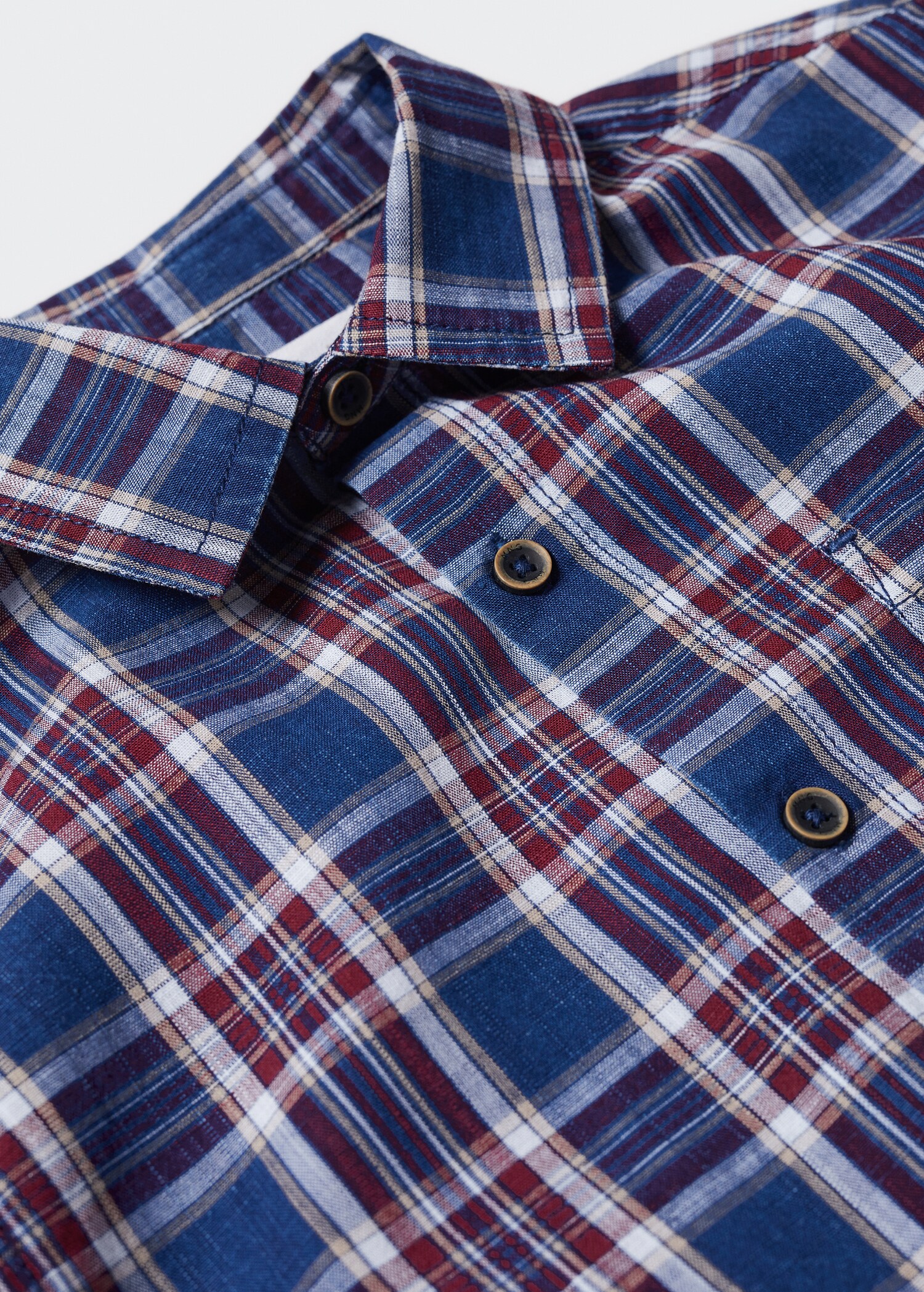 Check cotton shirt - Details of the article 8