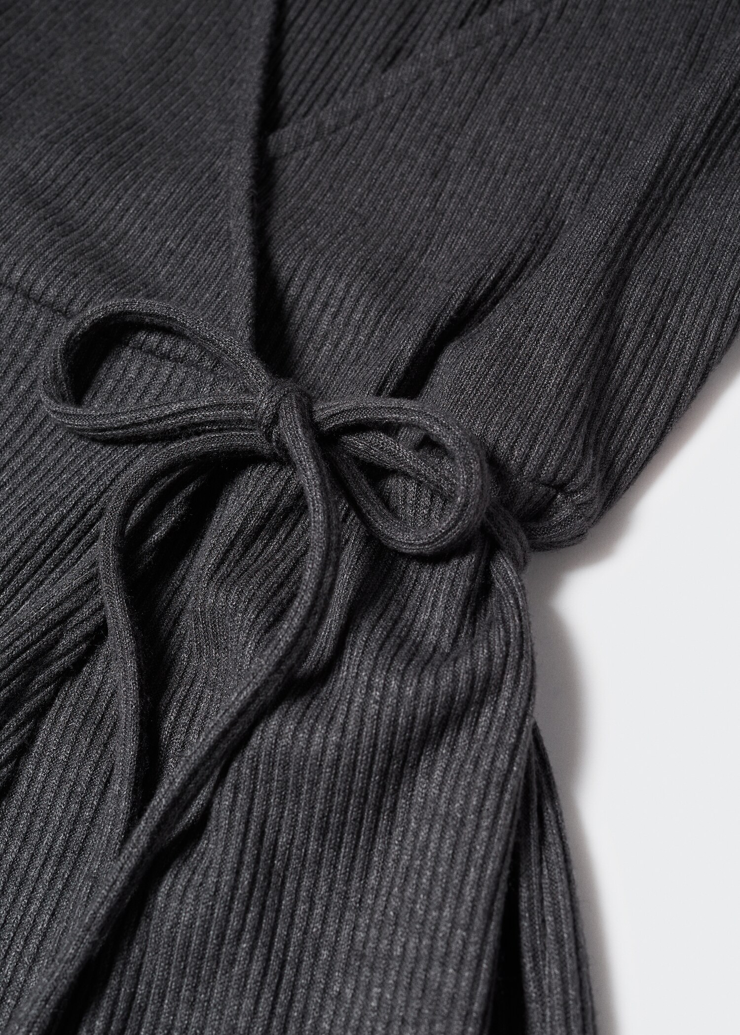 Wrap ribbed dress - Details of the article 8