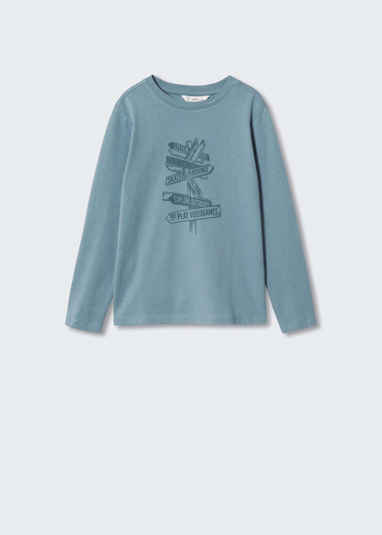 Katoenen T-shirt met print - Artikel zonder model