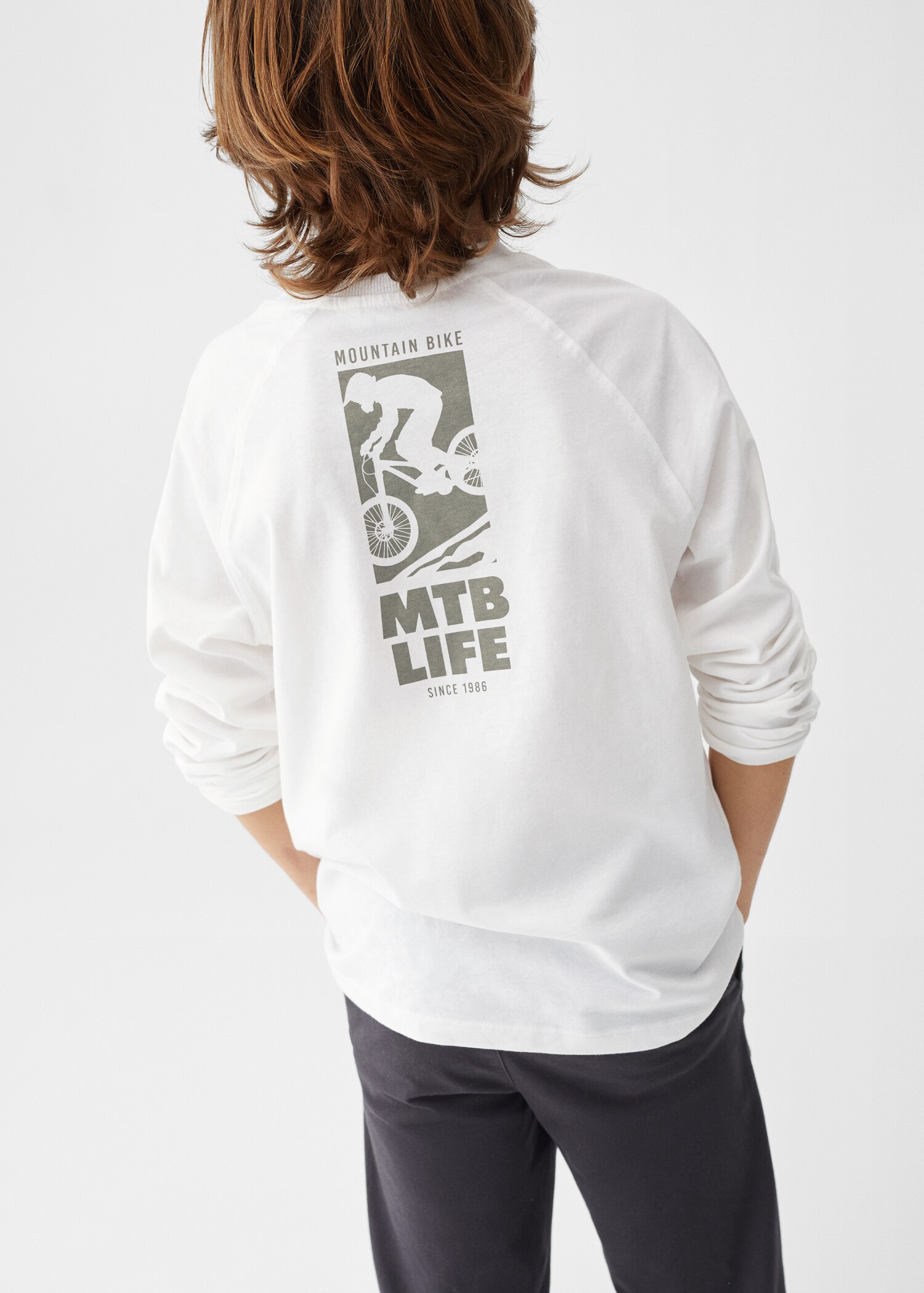 Long sleeve cotton t-shirt - Details of the article 6