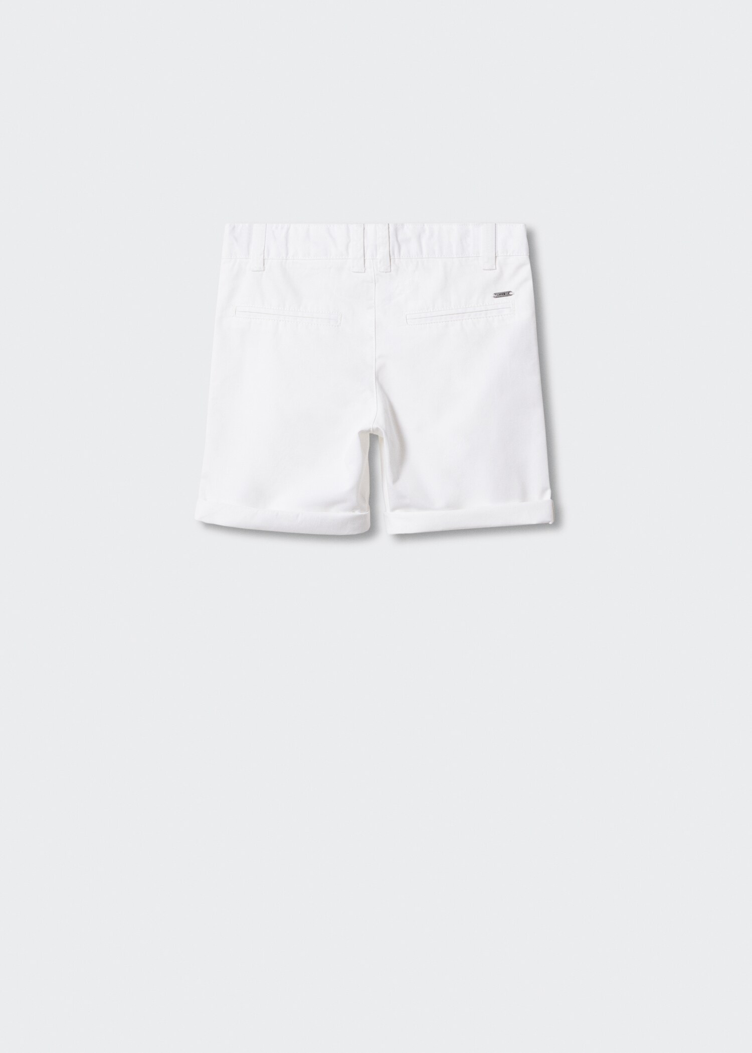 Slim-Fit-Bermudashorts im Chino-Stil aus Baumwolle - Rückseite des Artikels