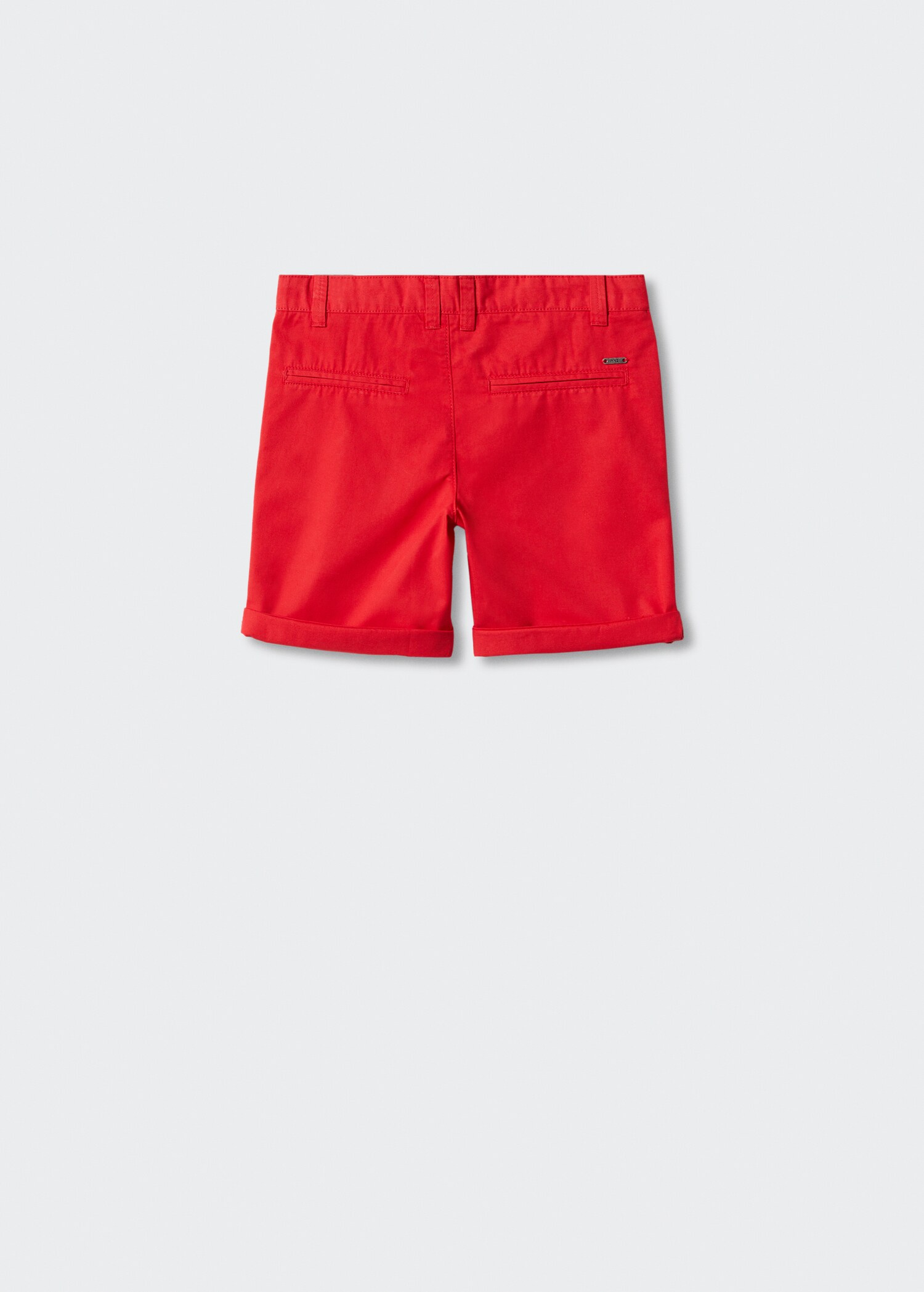 Slim-Fit-Bermudashorts im Chino-Stil aus Baumwolle - Rückseite des Artikels